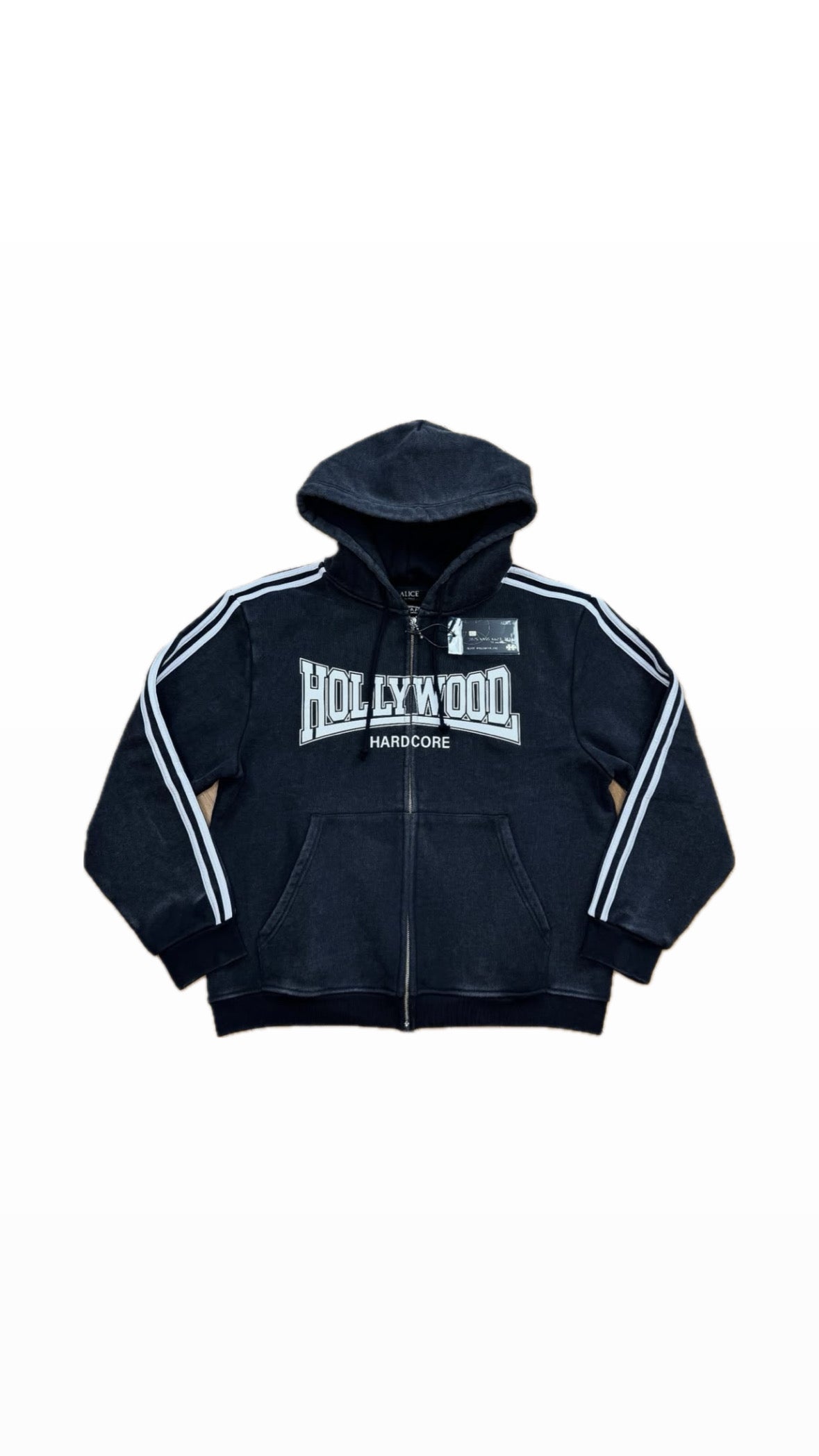 ALICE HOLLYWOOD “HARDCORE” HEAVYWEIGHT ZIP-HOODIE
