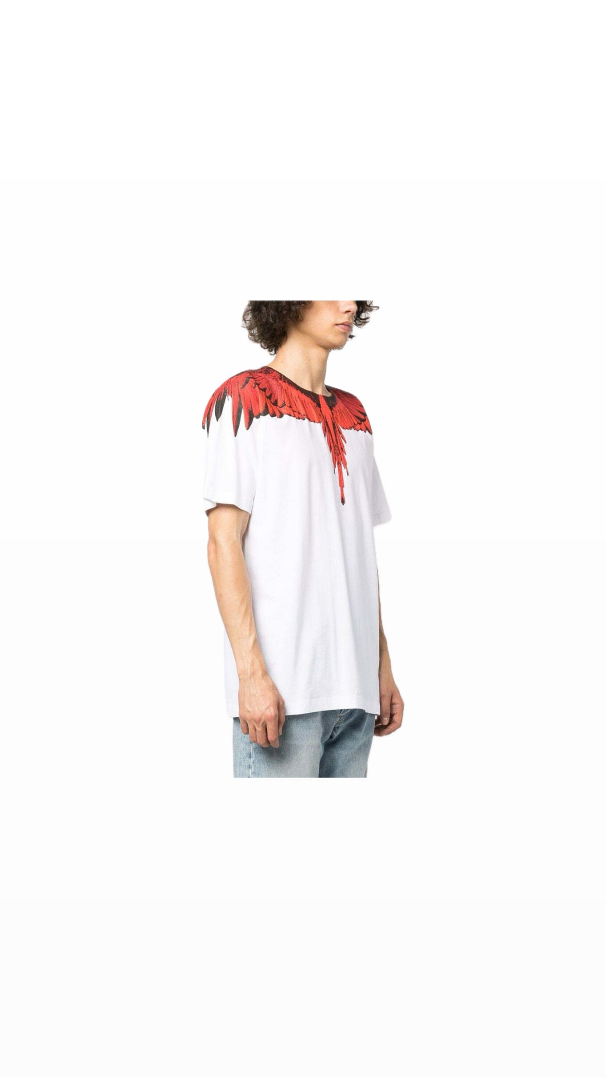 MARCELO BURLON WING RED / WHITE T-SHIRT