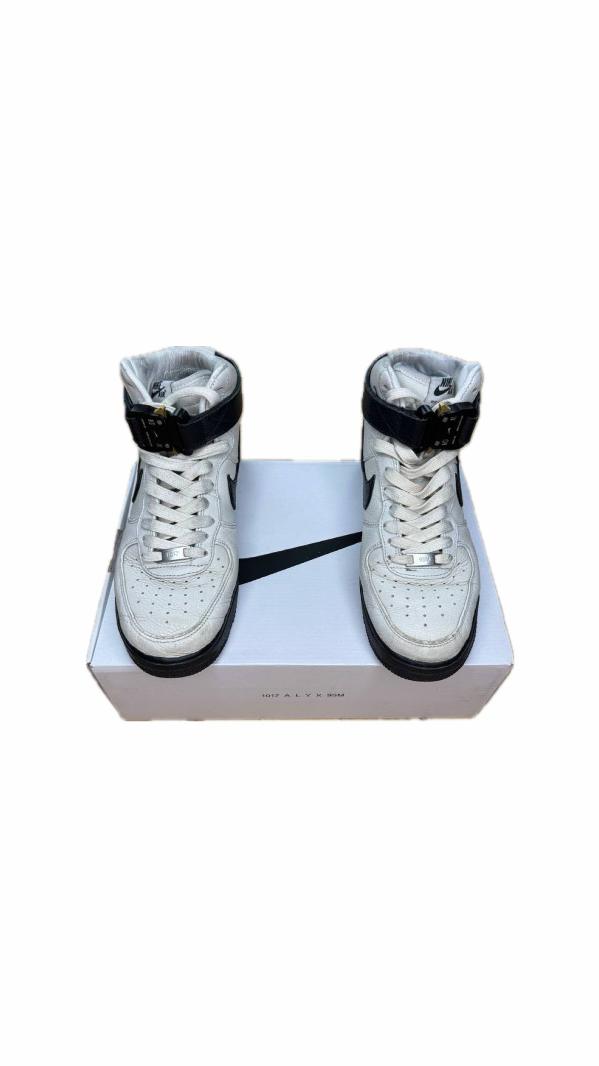 1017 ALYX 9SM x NIKE AIR FORCE 1 BUCKLE HIGH SNEAKERS