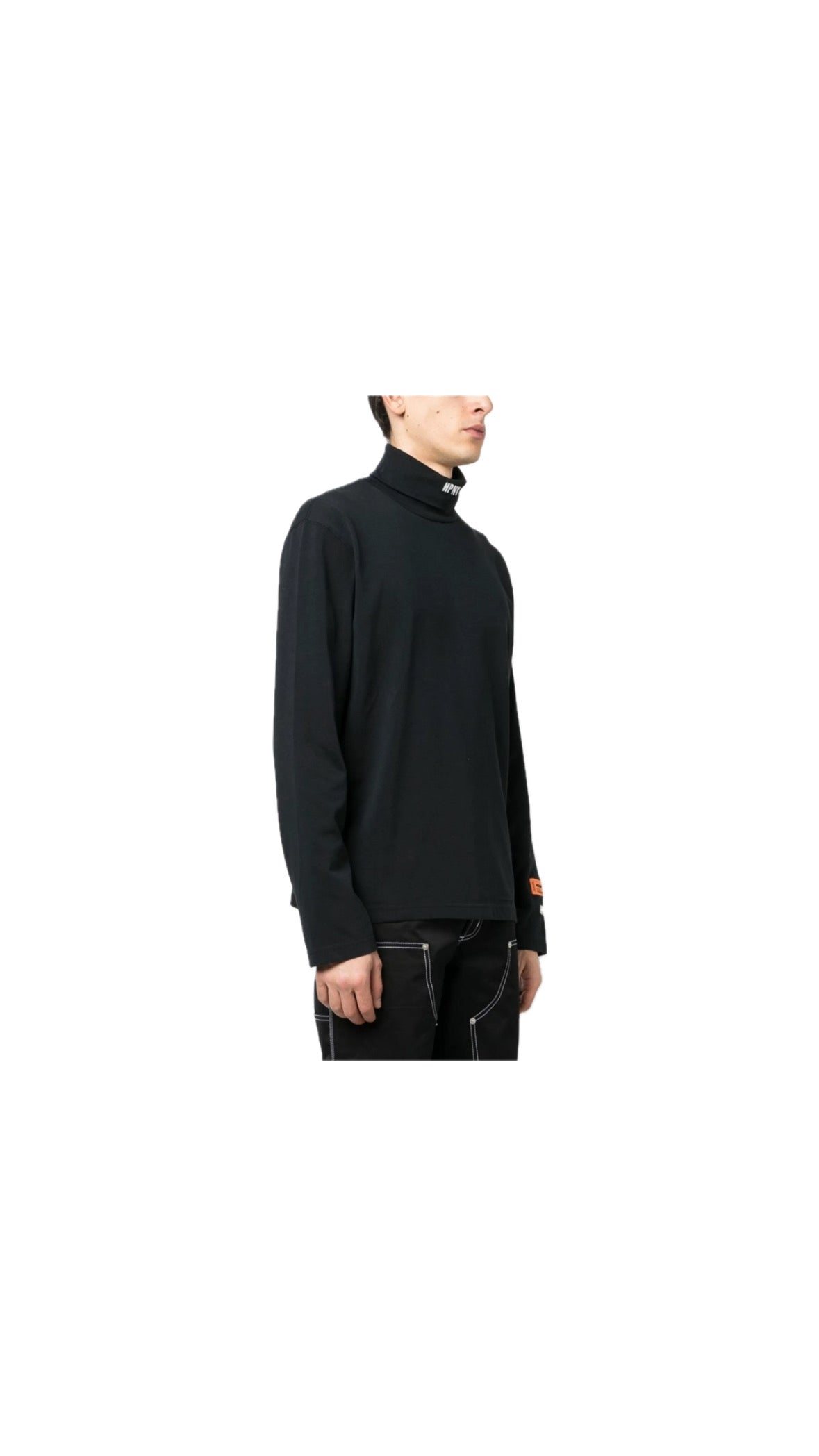 HERON PRESTON “HPNY” BLACK NECK LONG-SLEEVE