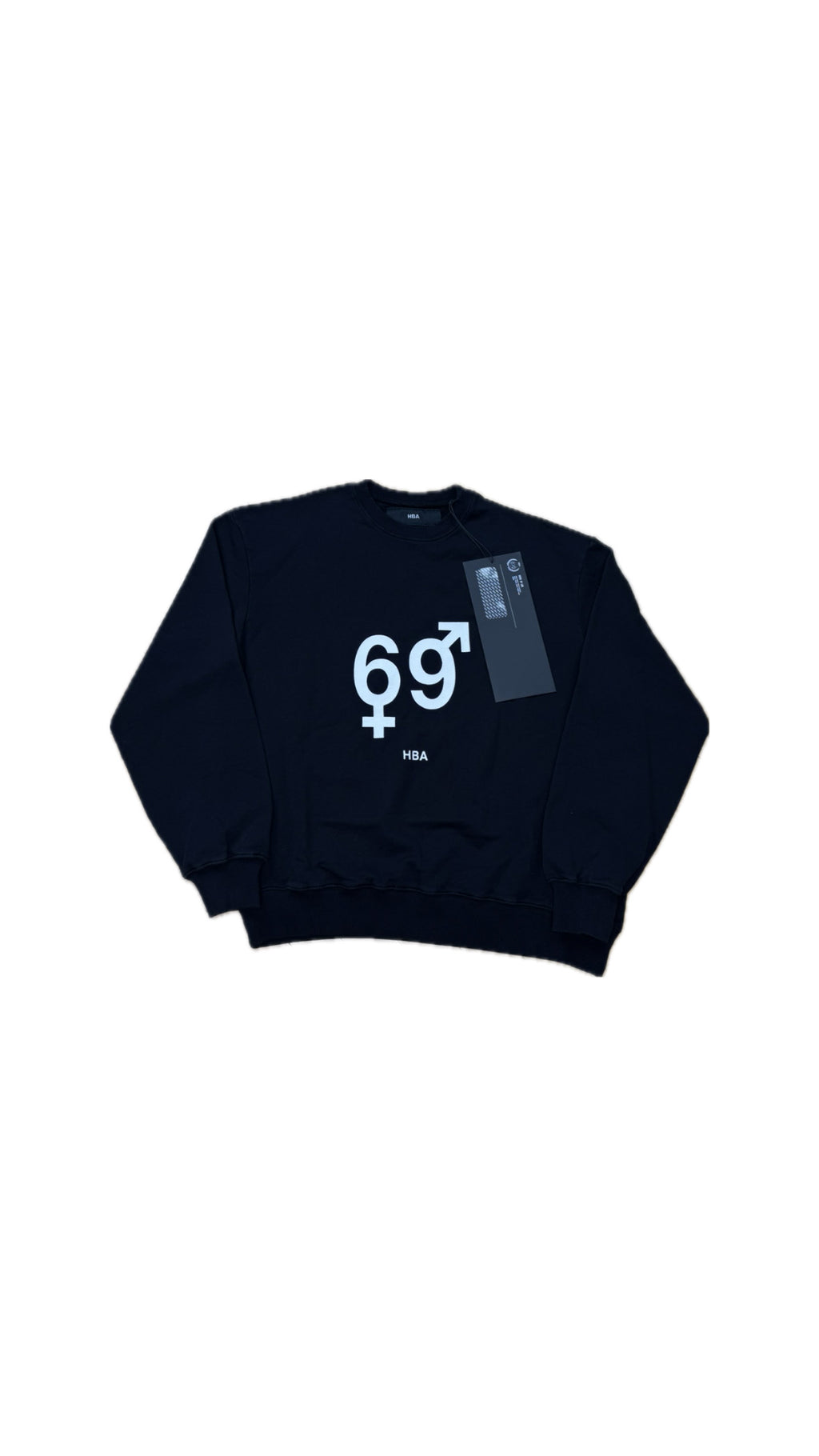HBA HOOD BY AIR “69” LOGO SWEATSHIRT