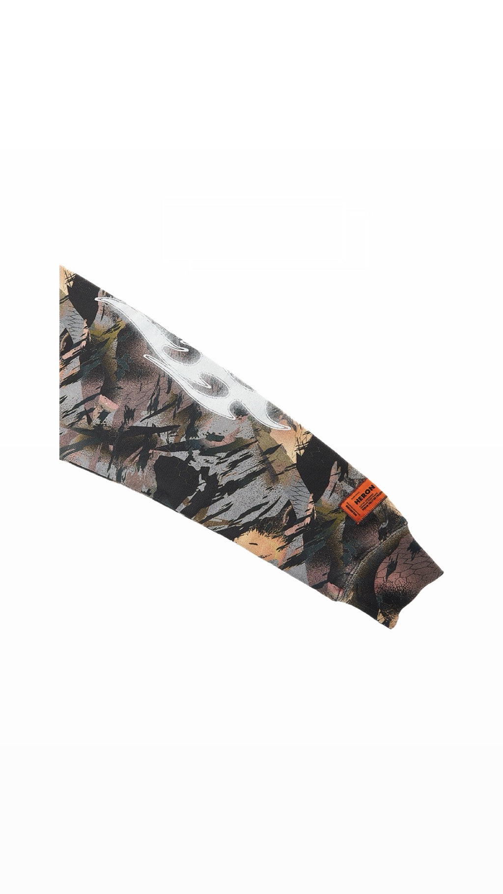 HERON PRESTON REAL TREE CAMO PATCHED SWEATSHIRT