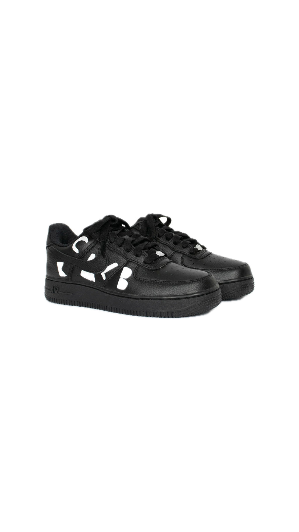 COMME DES GARÇONS X NIKE AIR FORCE 1 BLACK