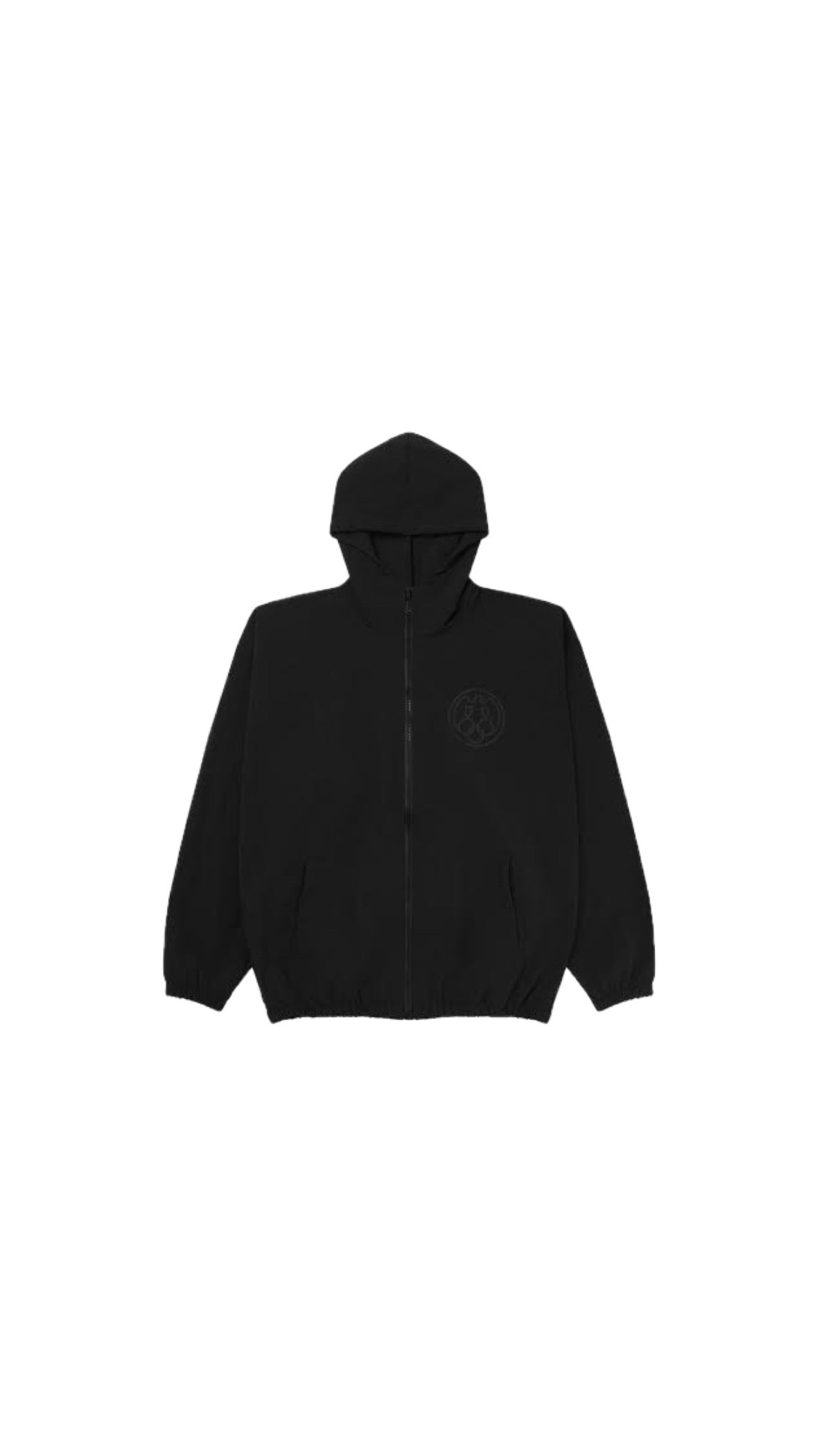 KANYE WEST YZY LOGO BLACK WINDBREAKER