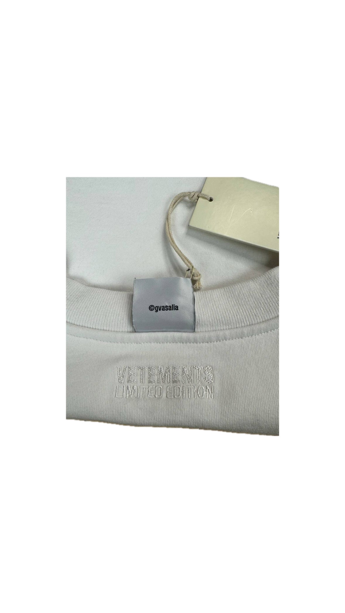 VETEMENTS EMBROIDERED LOGO SWEATSHIRT