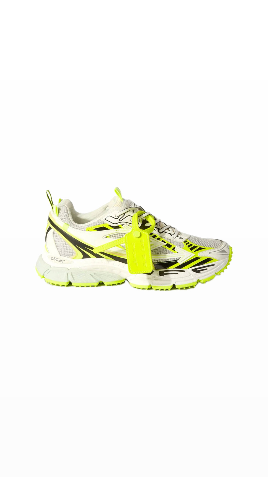 OFF-WHITE “BE RIGHT BACK” NEON GREEN SNEAKERS