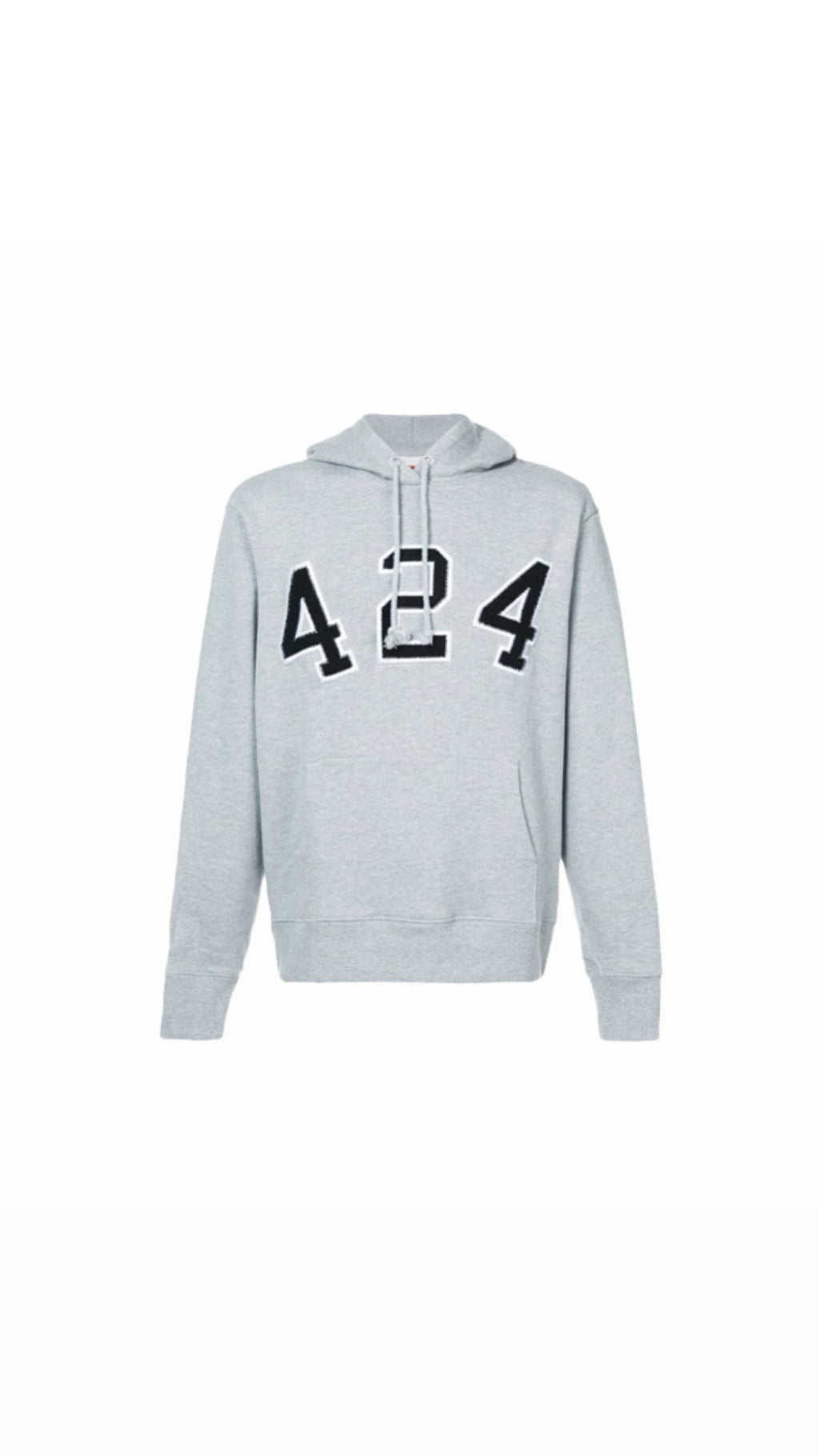 [10/10] 424 FOURTWOFOUR GREY LOGO HOODIE
