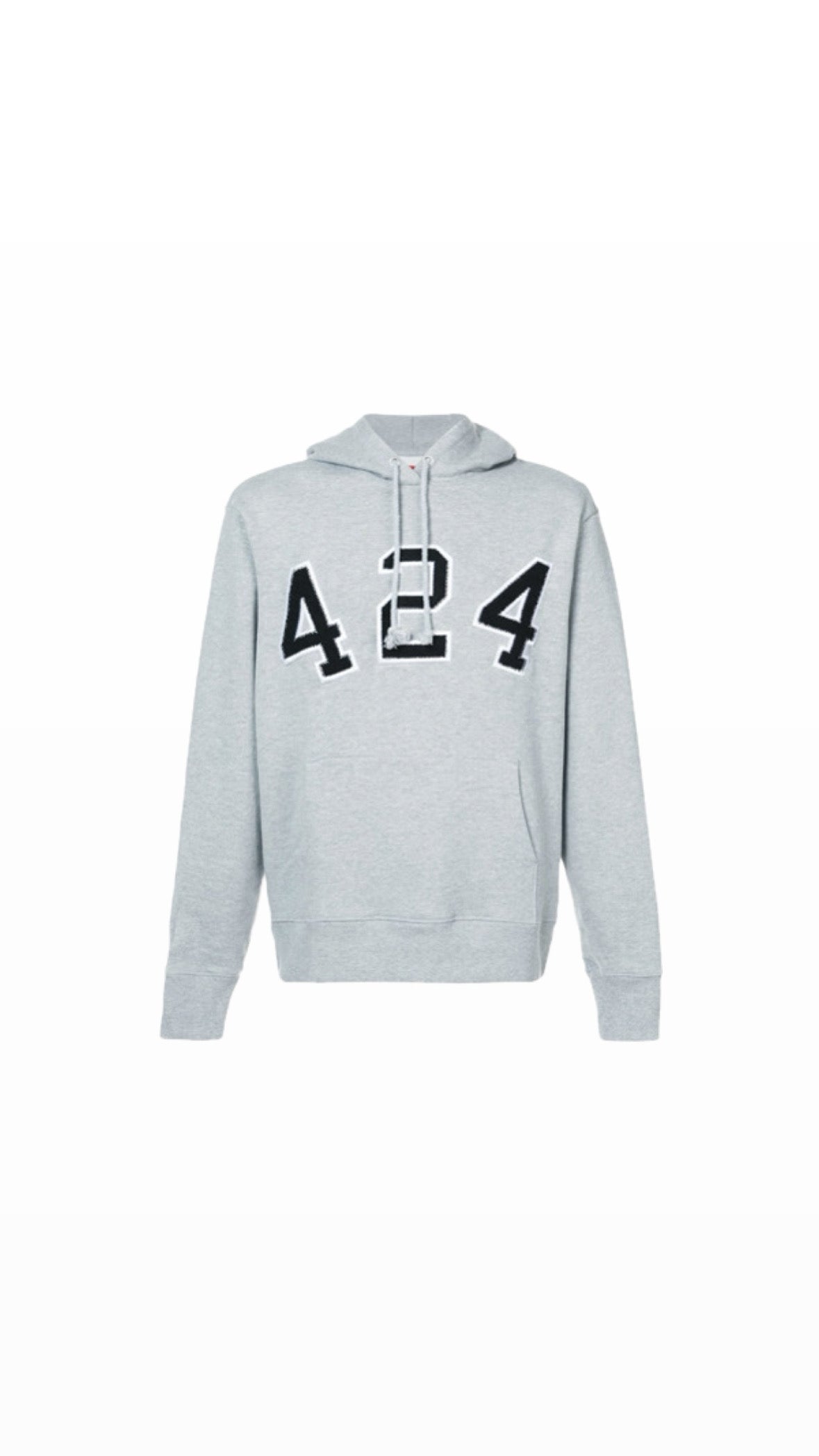 [10/10] 424 FOURTWOFOUR GREY LOGO HOODIE