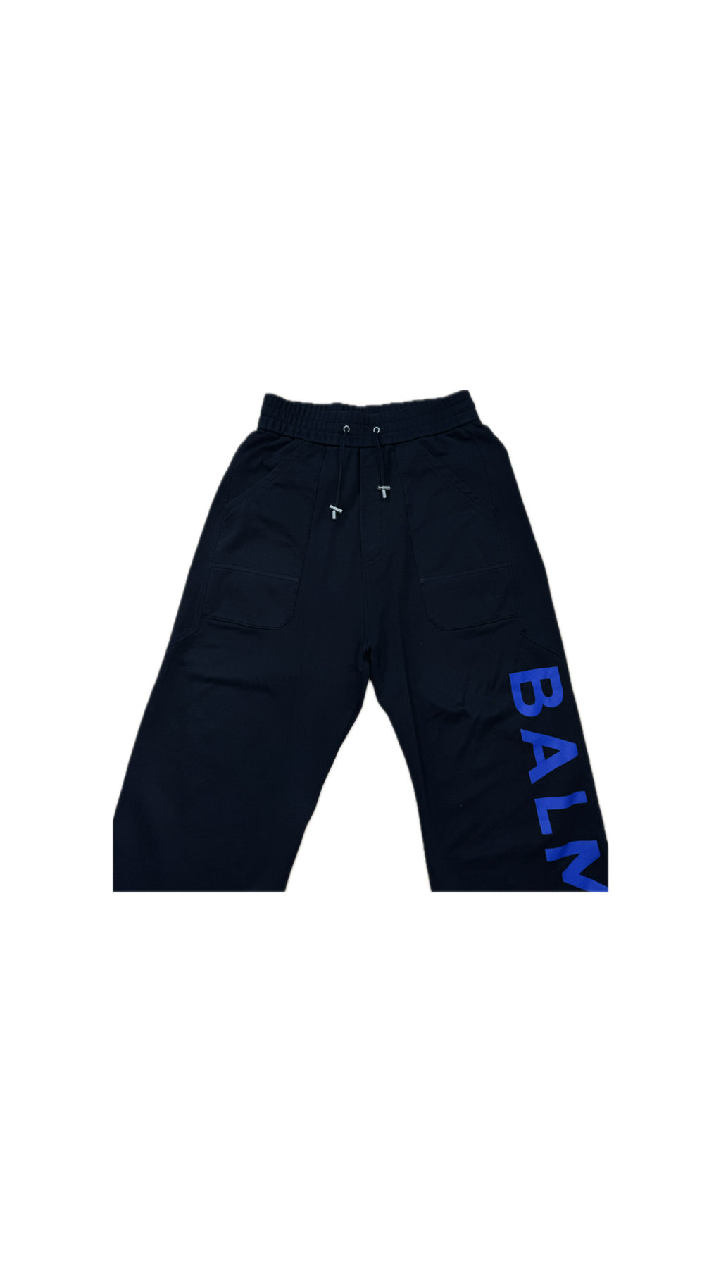 BALMAIN BLUE LOGO SWEATPANTS