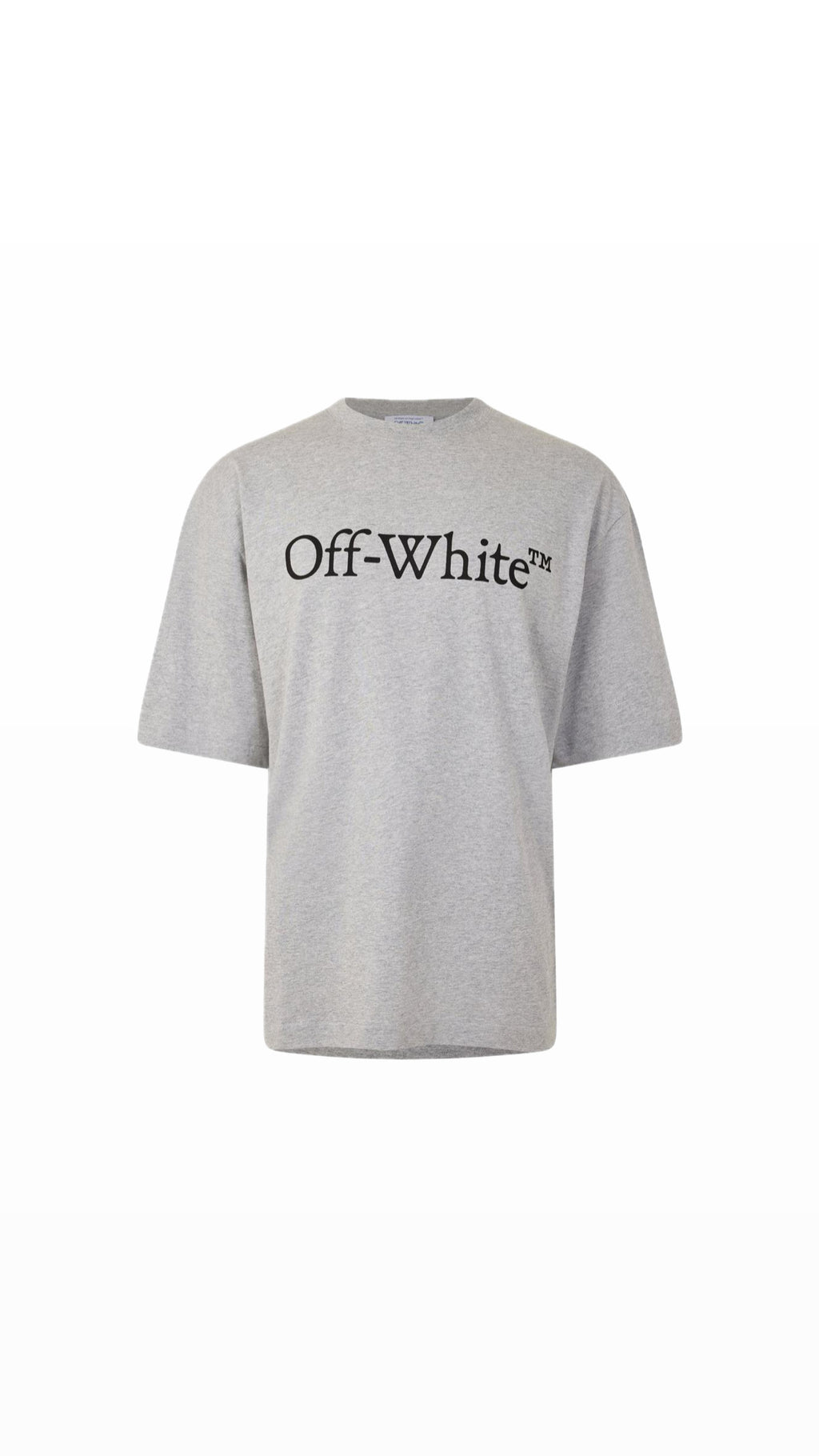 OFF-WHITE LOGO GREY T-SHIRT