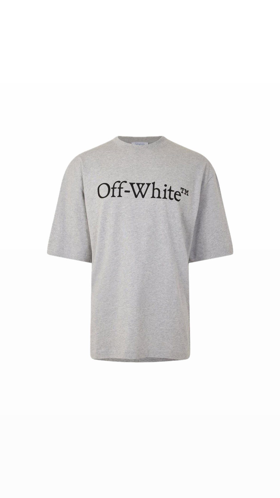 OFF-WHITE LOGO GREY T-SHIRT