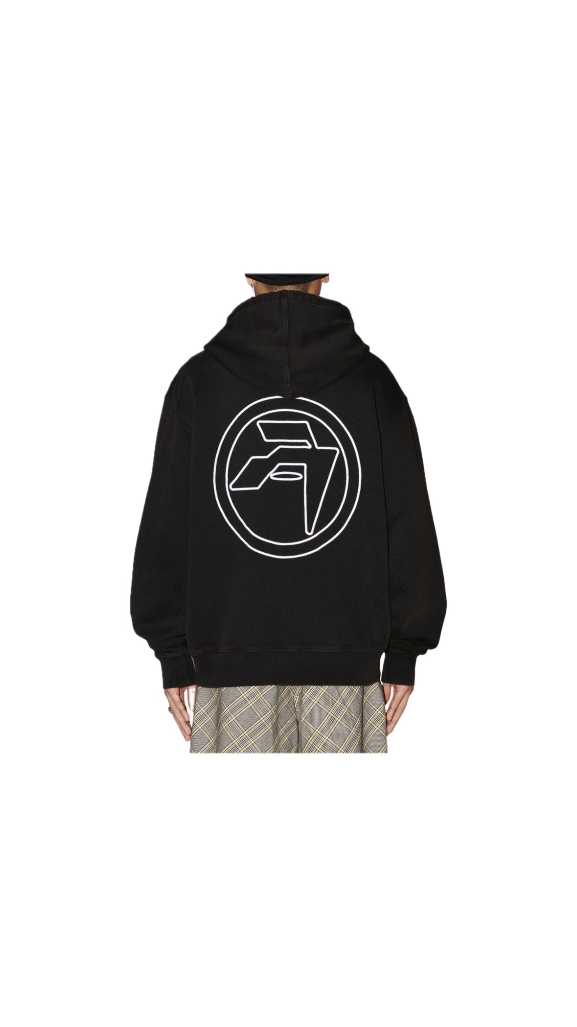 AMBUSH LOGO BLACK ZIP-HOODIE