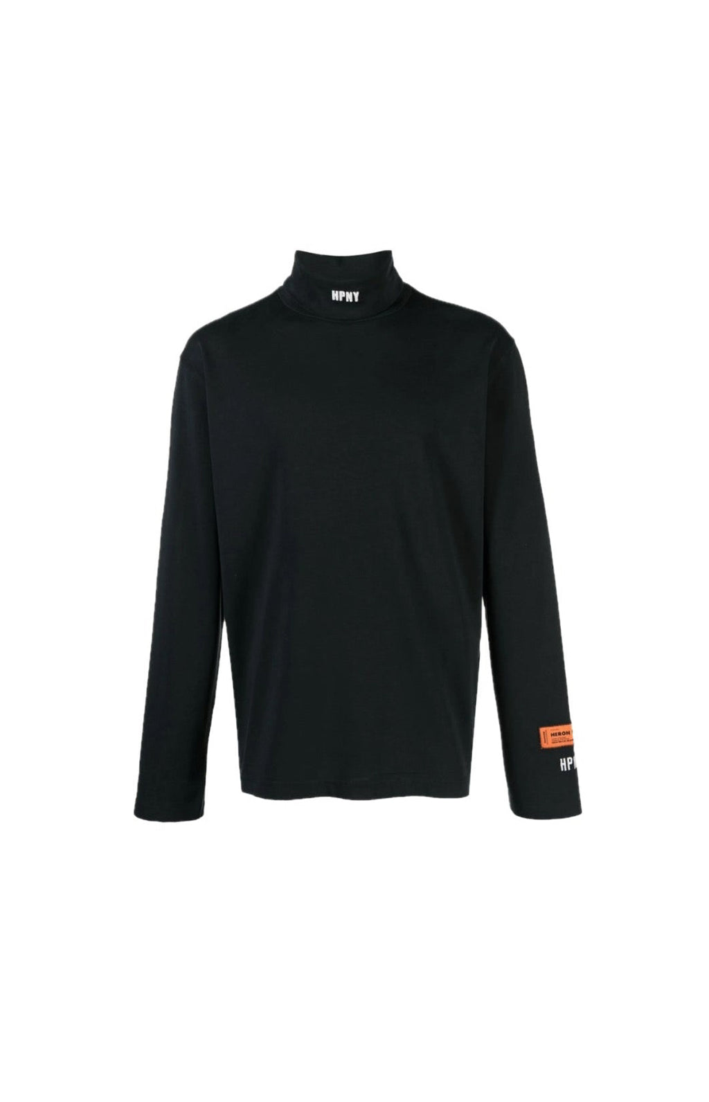 HERON PRESTON “HPNY” BLACK NECK LONG-SLEEVE