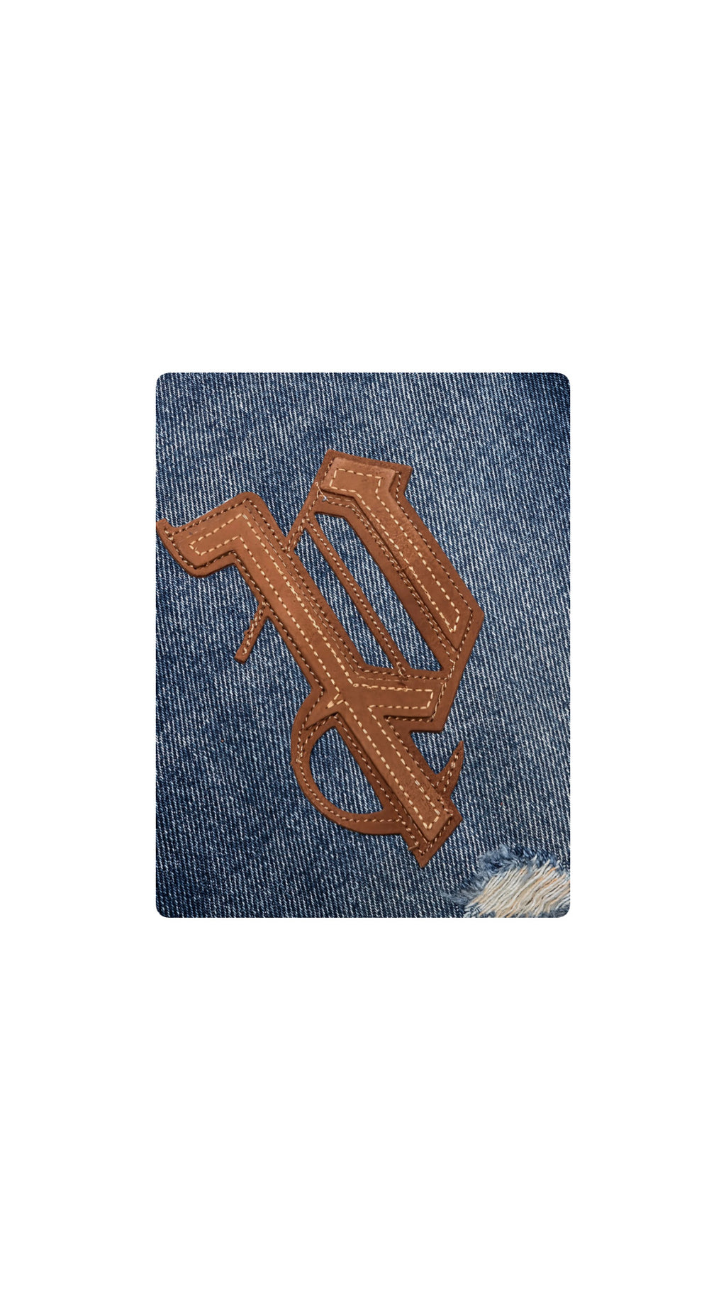 PALM ANGELS PATCHED LETTERS JEANS