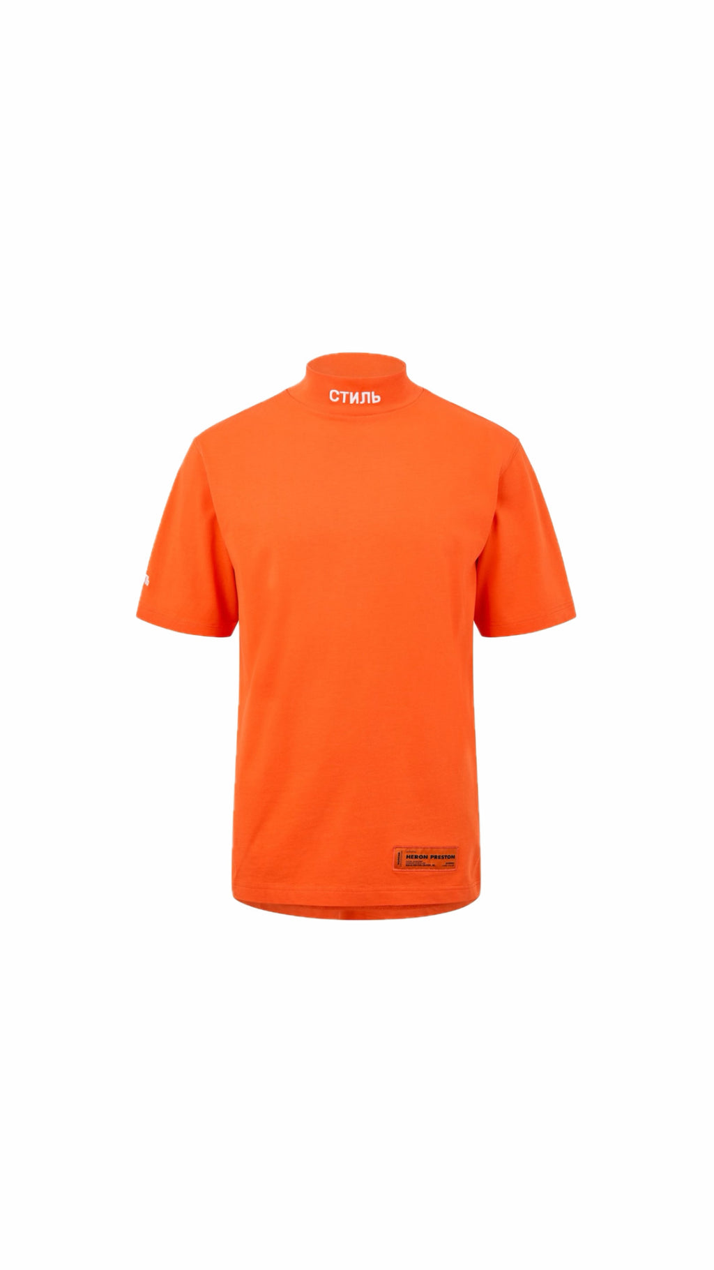 HERON PRESTON ORANGE NECK “СТИЛЬ“ T-SHIRT