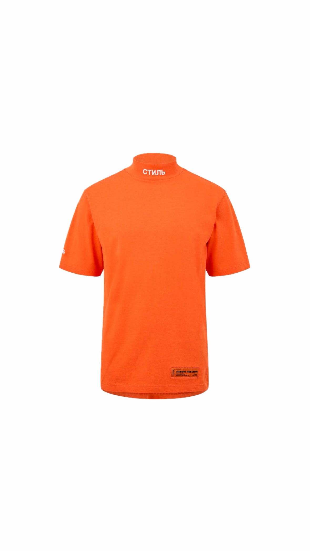 HERON PRESTON ORANGE NECK "СТИЛЬ" T-SHIRT