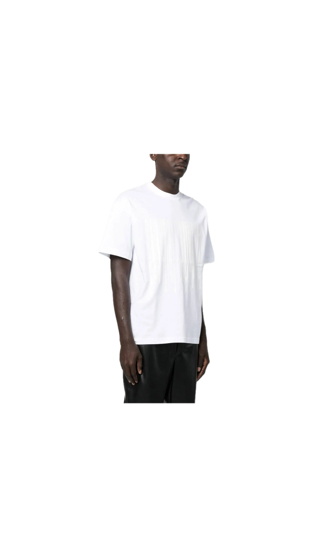 VTMTNS LIQUID BARCODE WHITE T-SHIRT AW22