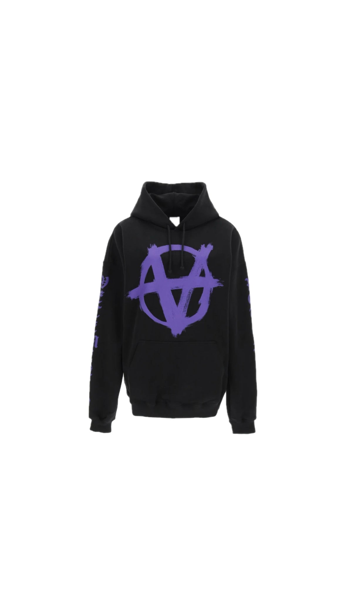 VETEMENTS “ANARCHY” PURPLE OVERSIZED HOODIE