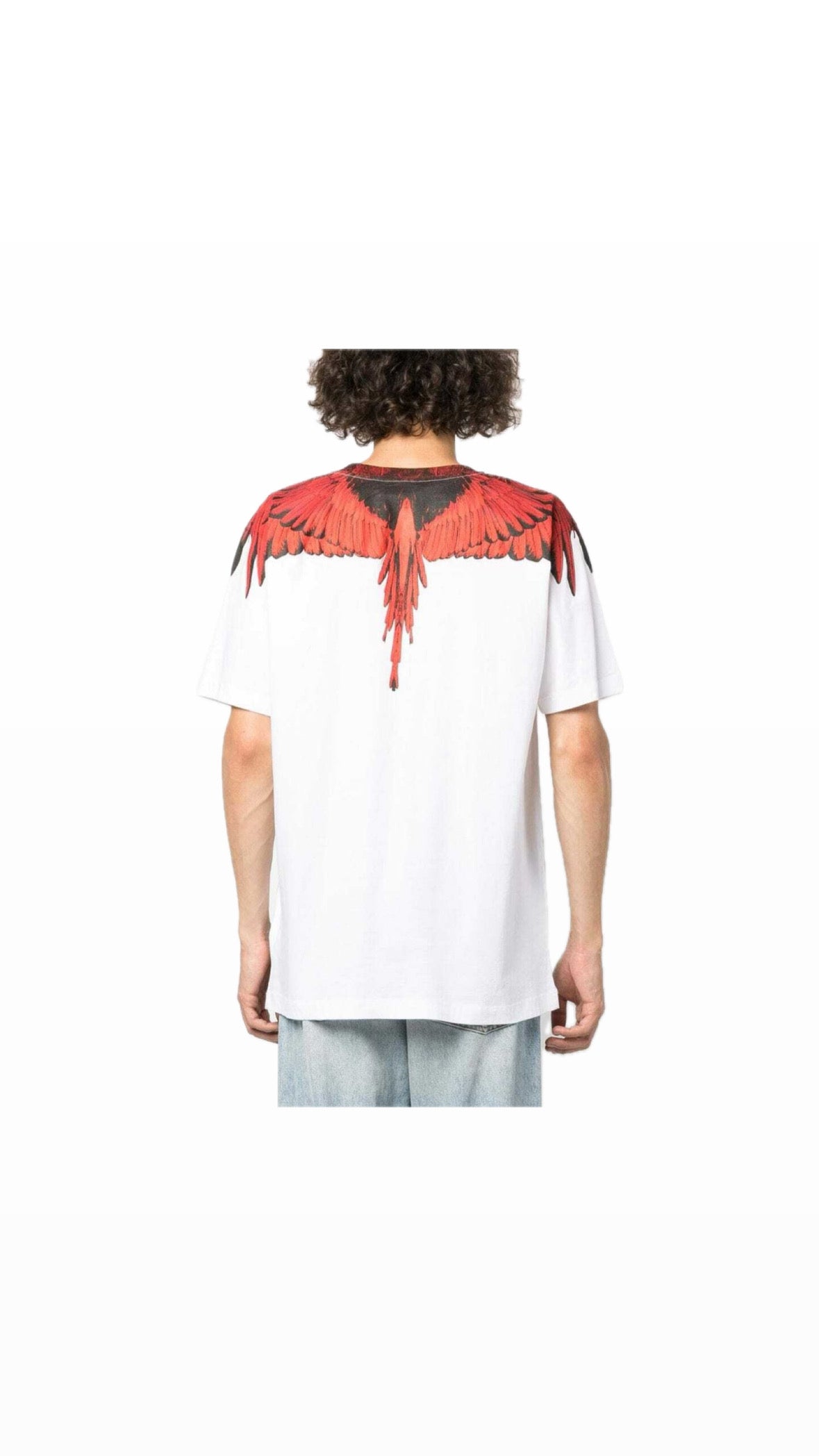 MARCELO BURLON WING RED / WHITE T-SHIRT