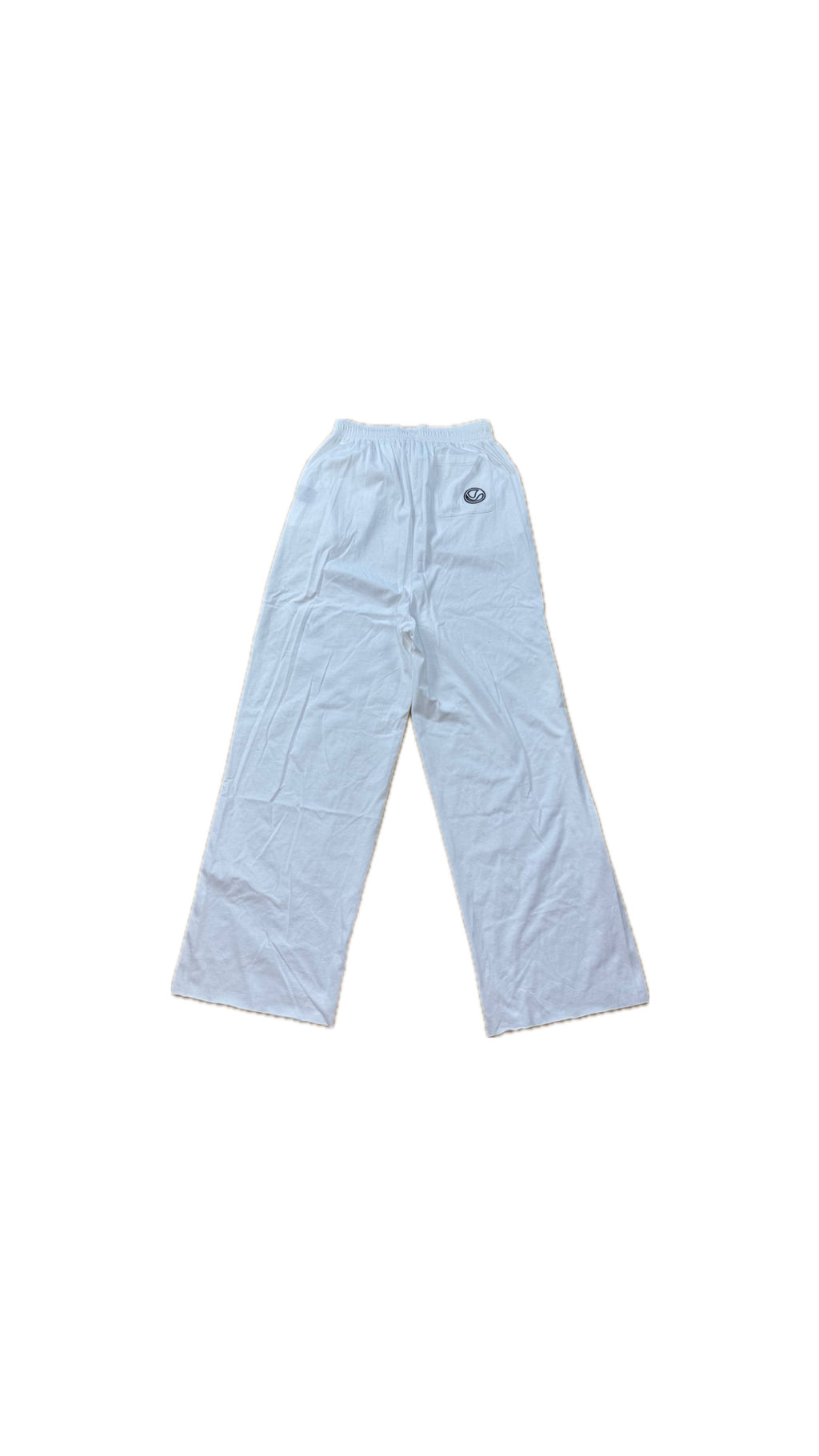 VETEMENTS WHITE LOGO OVERSIZED SWEATPANTS