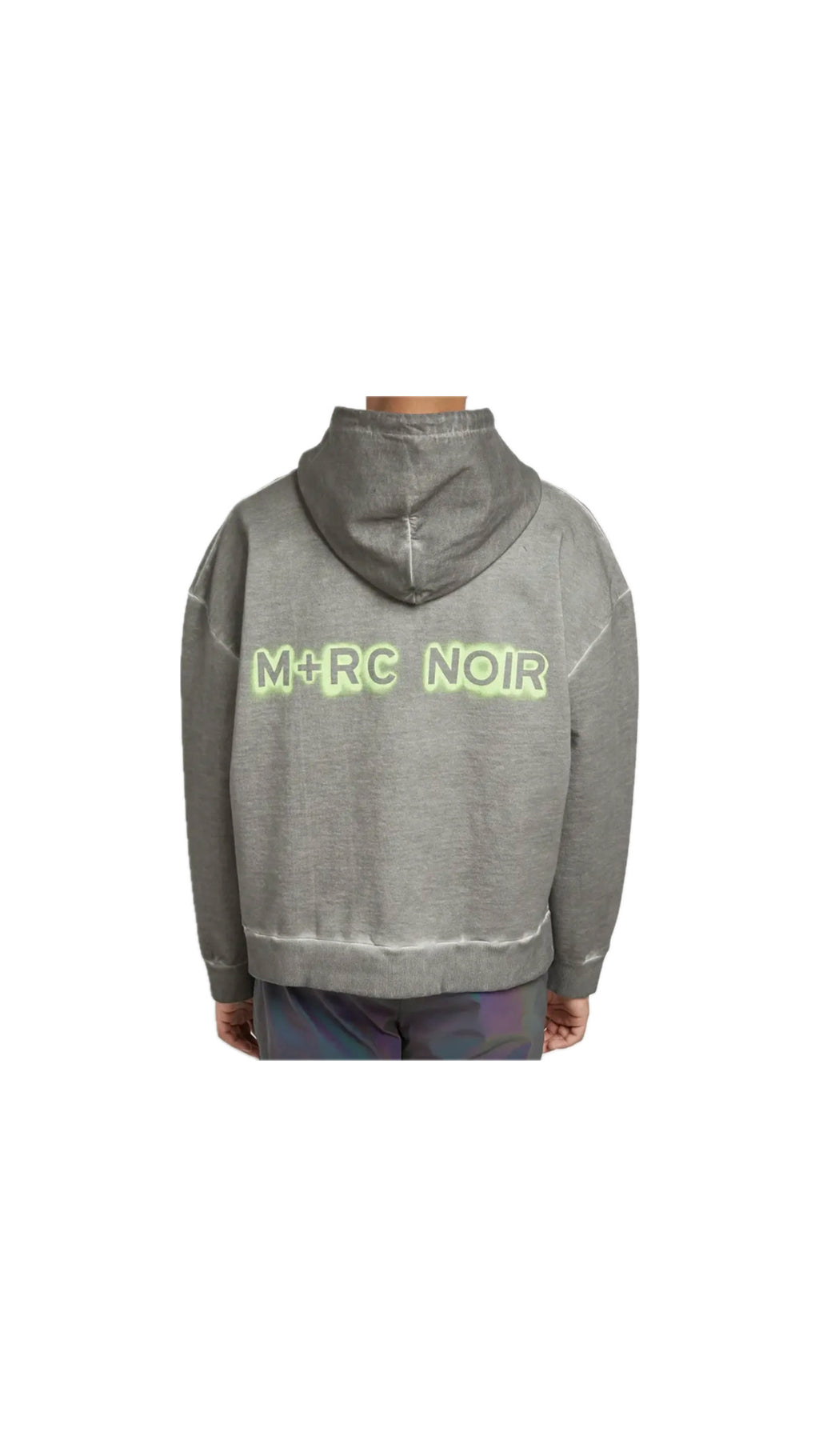 M+RC NOIR GREY NEON LOGO HOODIE