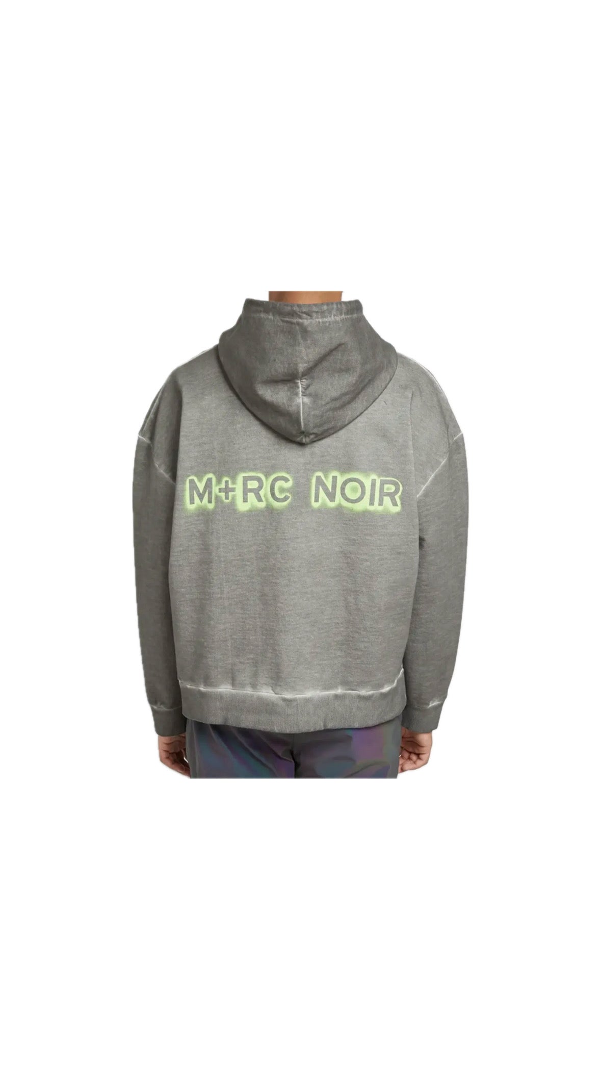 M+RC NOIR GREY NEON LOGO HOODIE