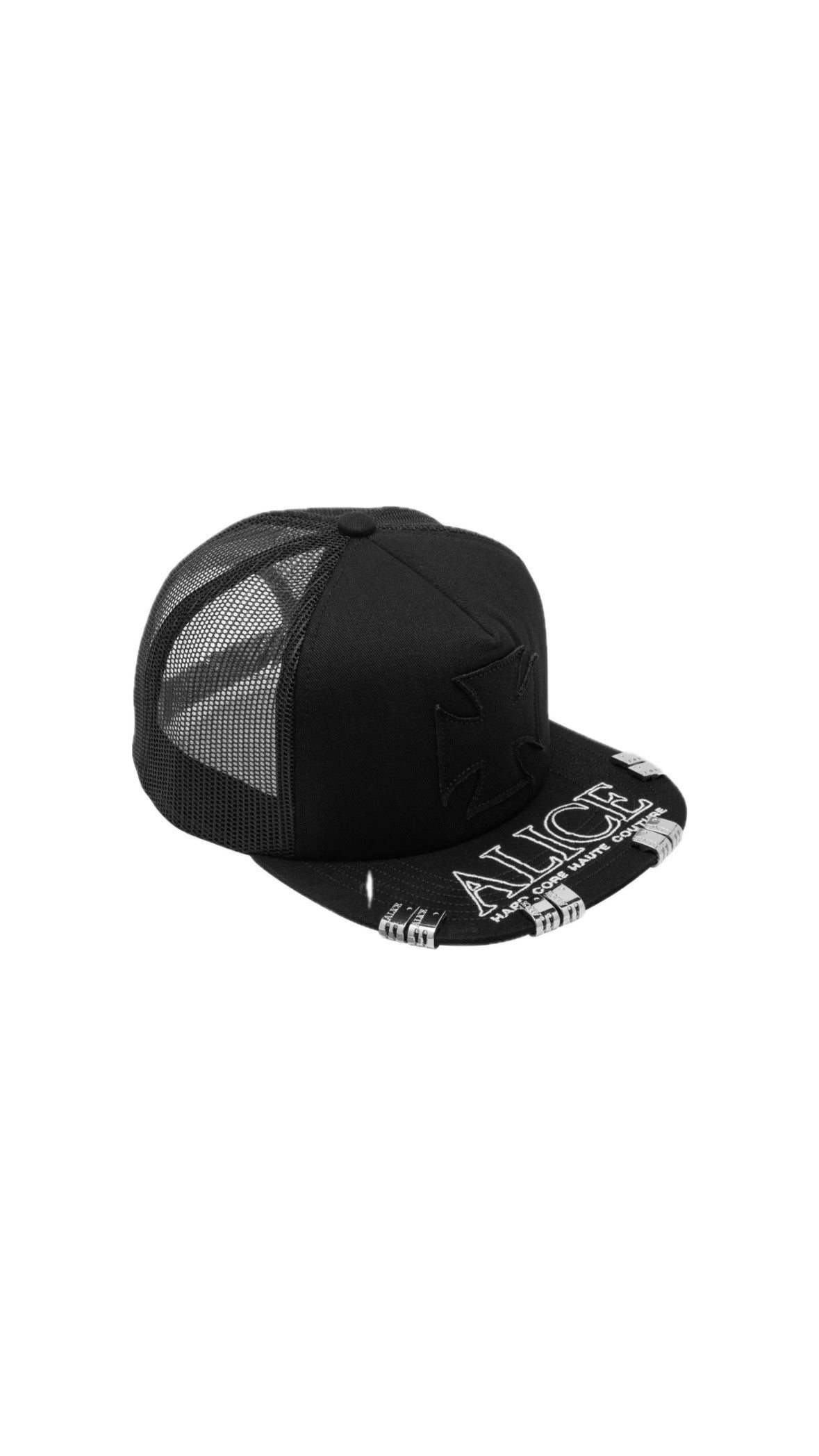 ALICE HOLLYWOOD ATELIER TRUCKER BLACK CAP