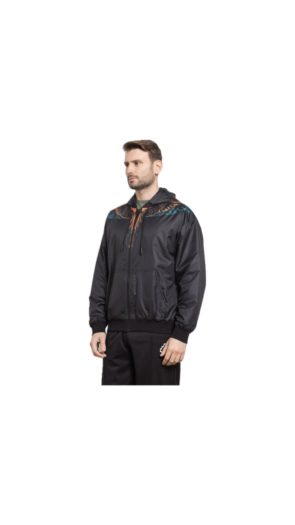 MARCELO BURLON WING JACKET BLUE / ORANGE