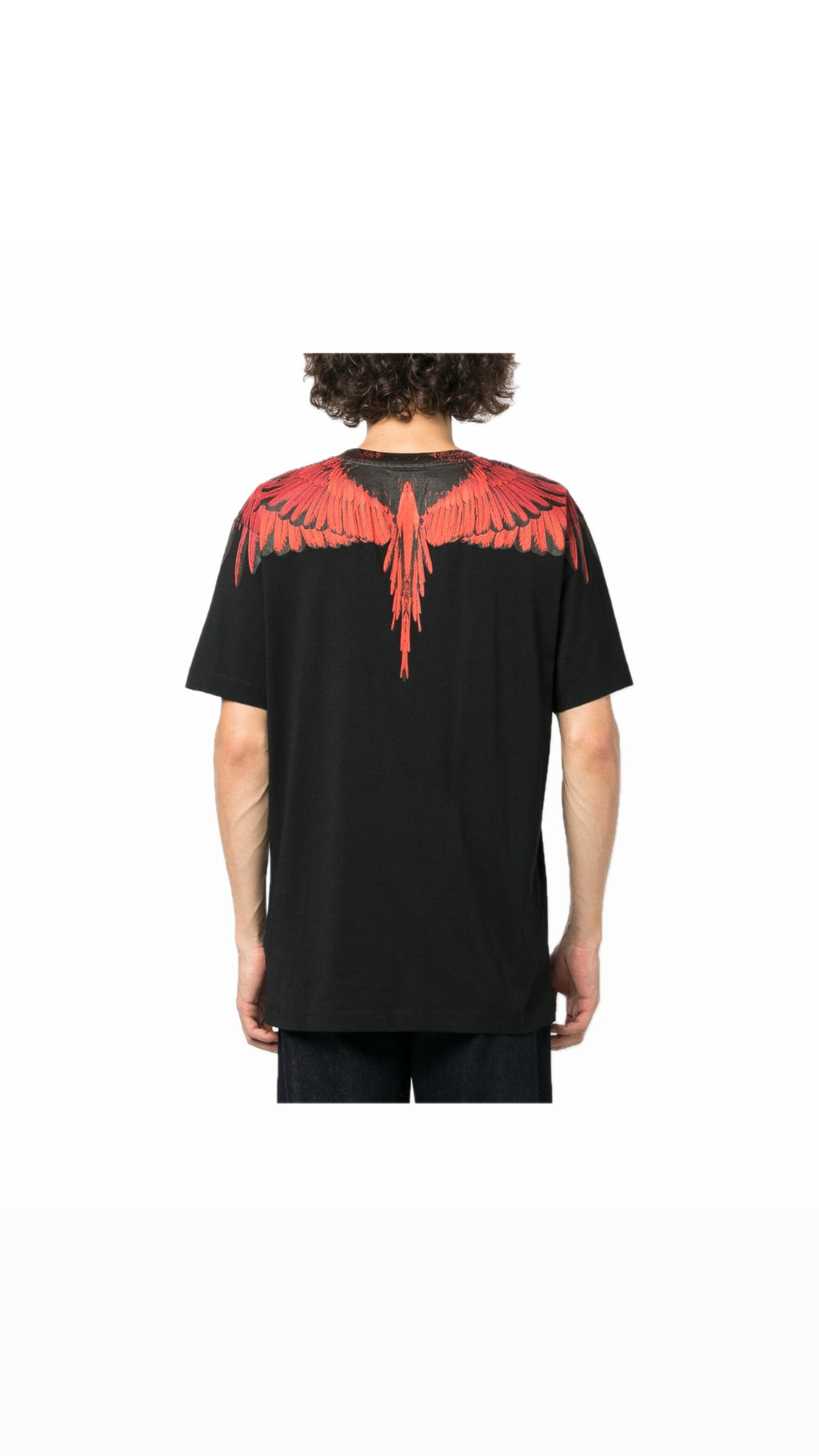 MARCELO BURLON WING RED / BLACK T-SHIRT