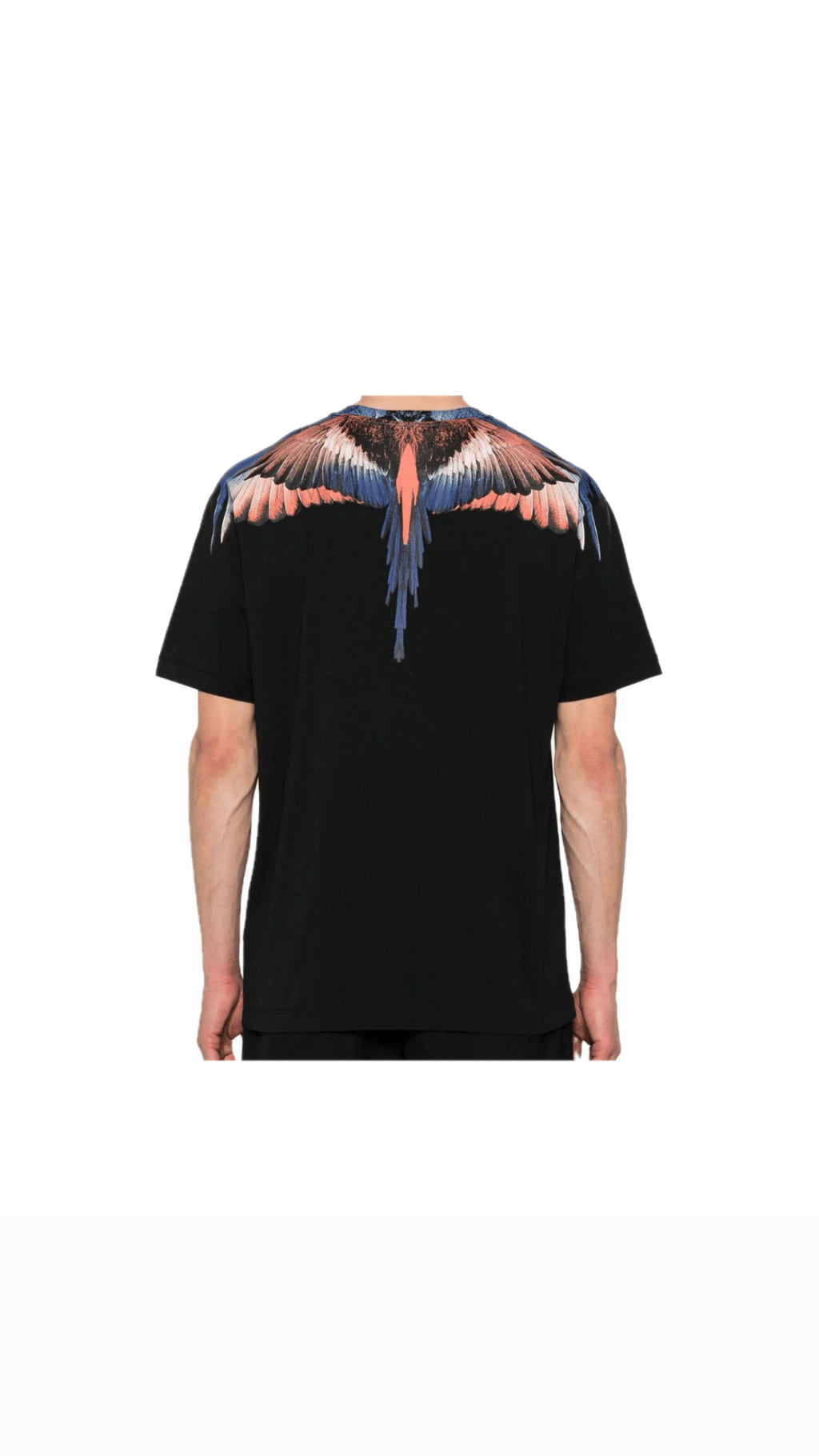 MARCELO BURLON WING BLUE / ORANGE TEE