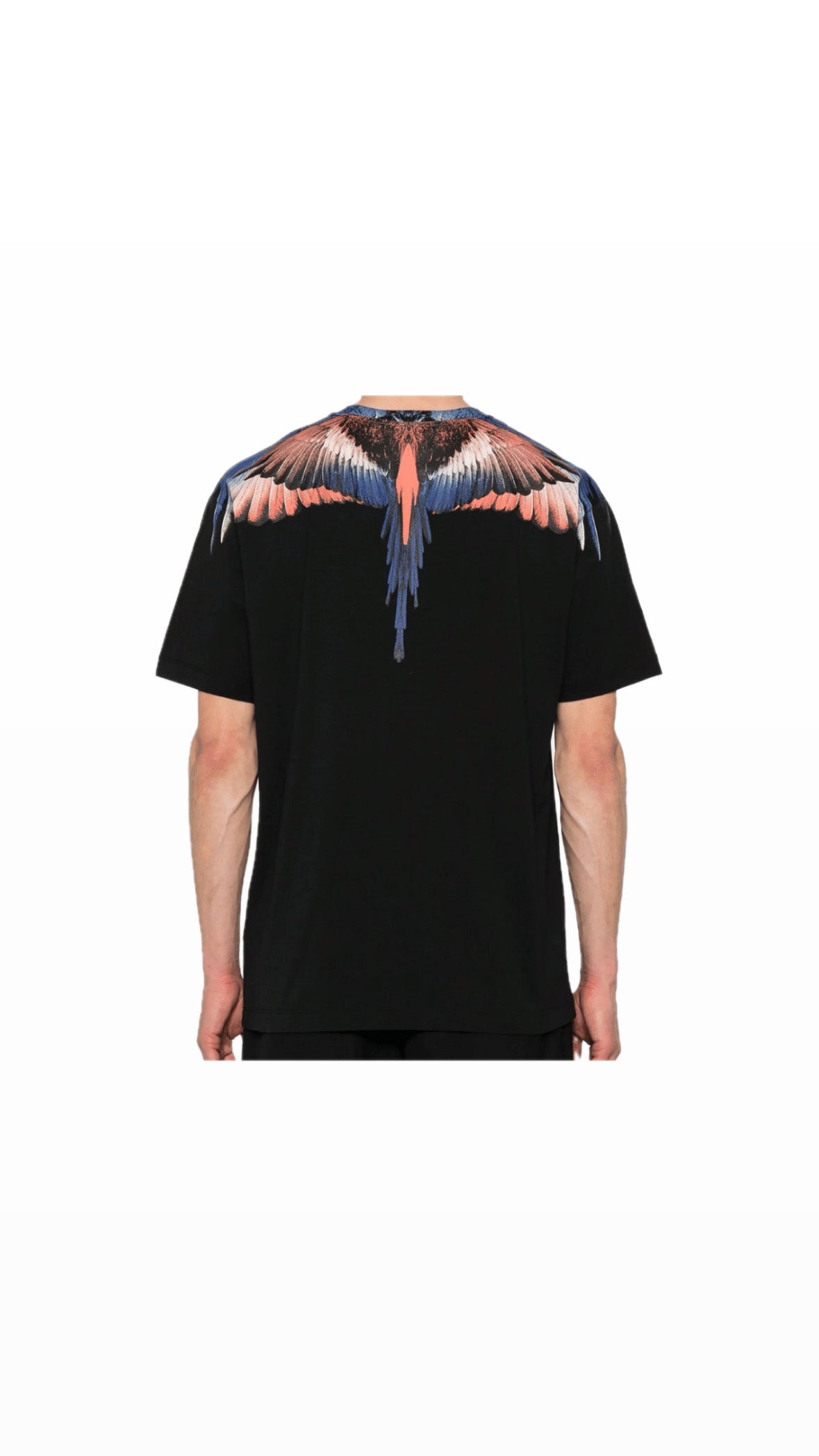 MARCELO BURLON WING BLUE / ORANGE TEE