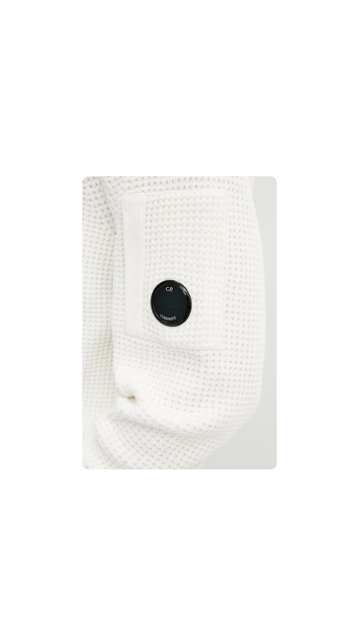 C.P. COMPANY LENS HOODED-SWEATER