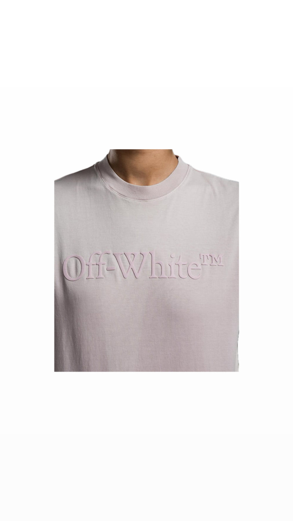 OFF-WHITE PINK LOGO T-SHIRT