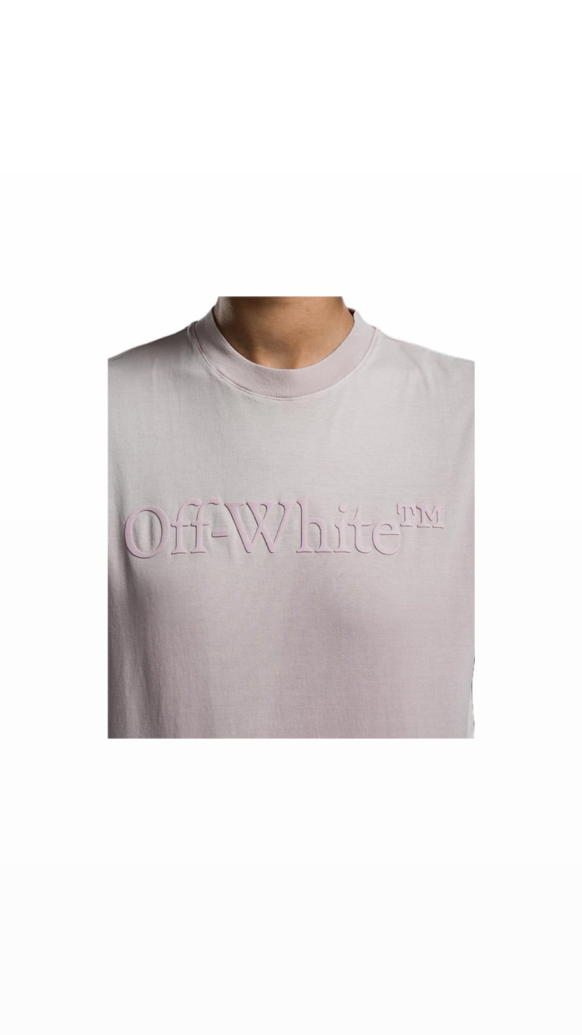 OFF-WHITE PINK LOGO T-SHIRT