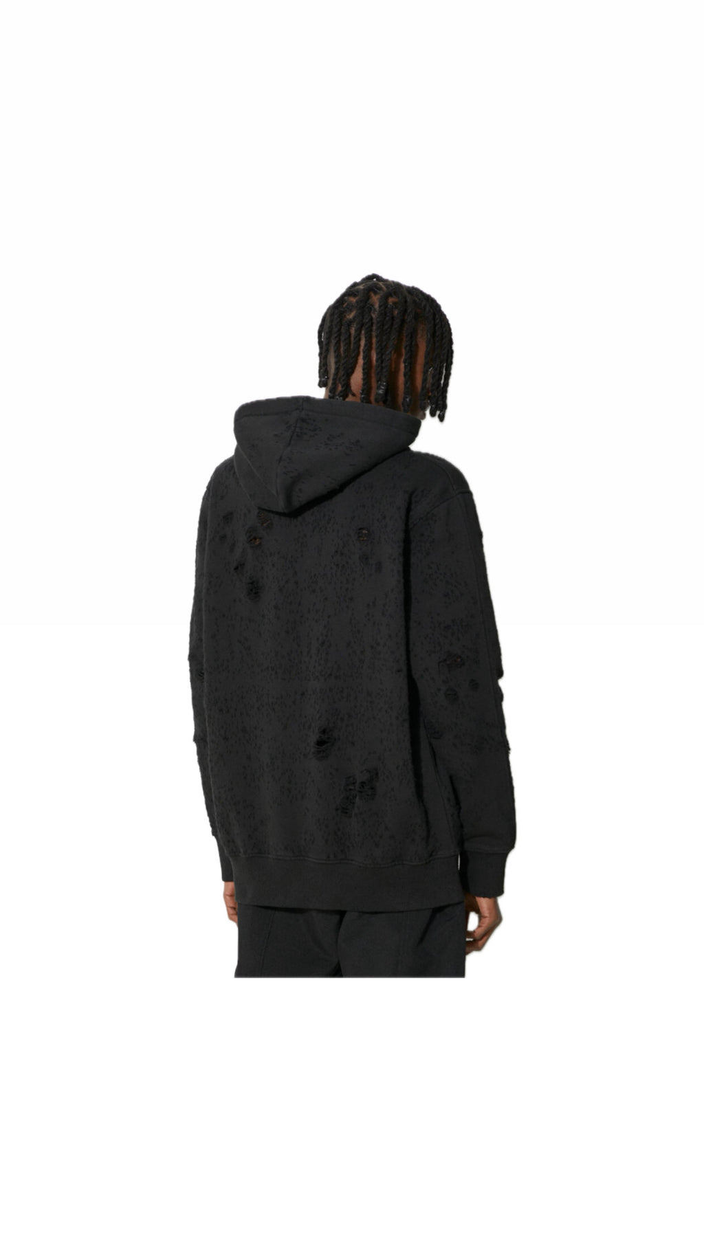 1017 ALYX 9SM DISTRESSED HOODIE WITHOUT METALL HOOD