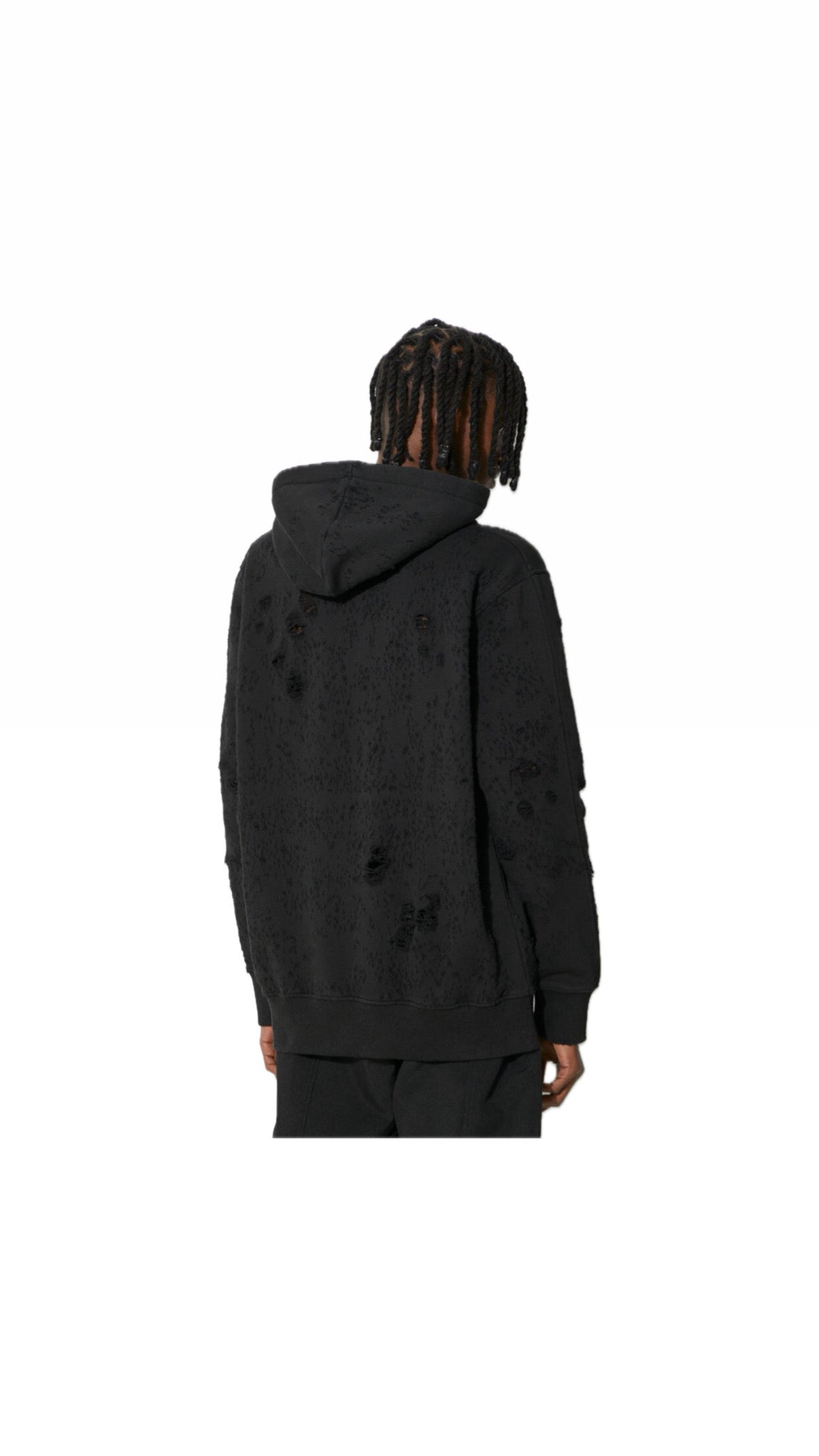 1017 ALYX 9SM DISTRESSED HOODIE WITHOUT METALL HOOD
