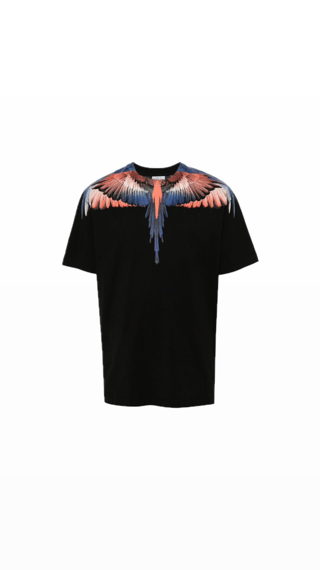 MARCELO BURLON WING BLUE / ORANGE TEE