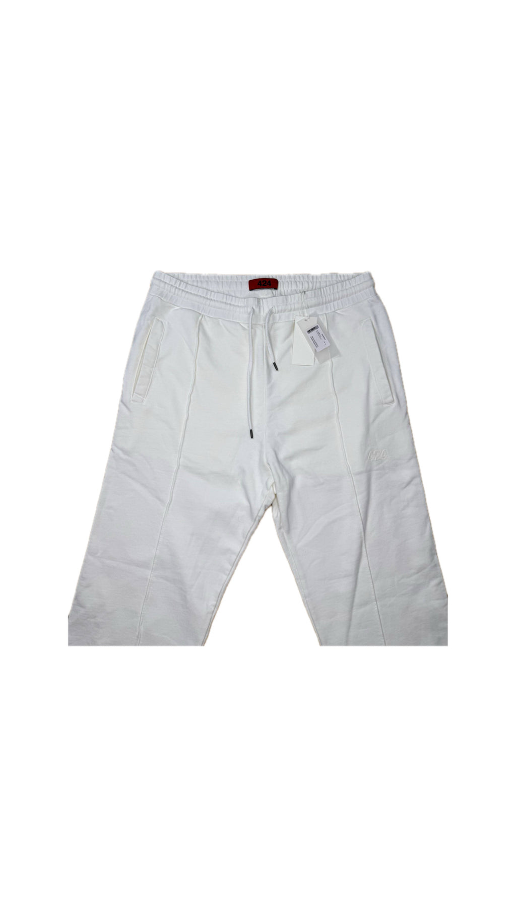 424 FOURTWOFOUR WHITE LOGO SWEATPANTS