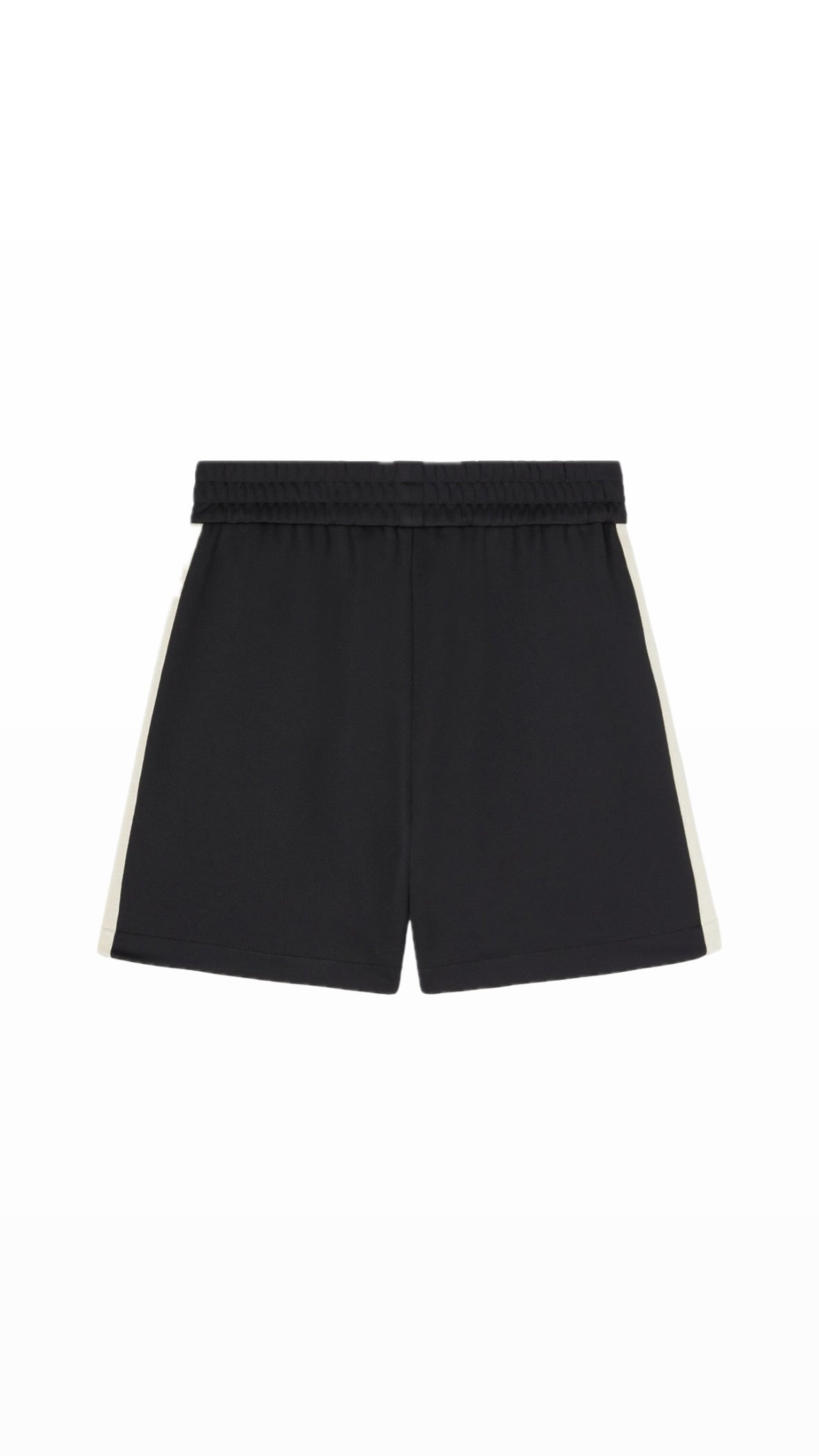 PALM ANGELS BLACK TRACK SHORTS