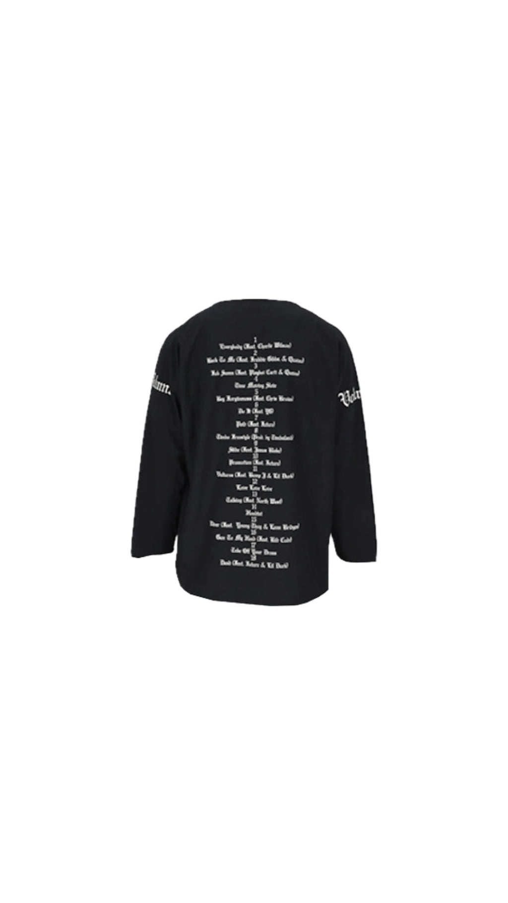 KANYE WEST YZY VULTURES MERCH LONG-SLEEVE