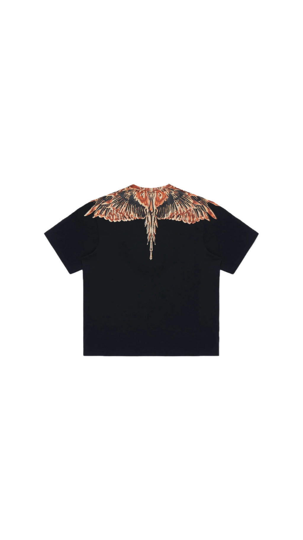 MARCELO BURLON BROWN WING BLACK T-SHIRT