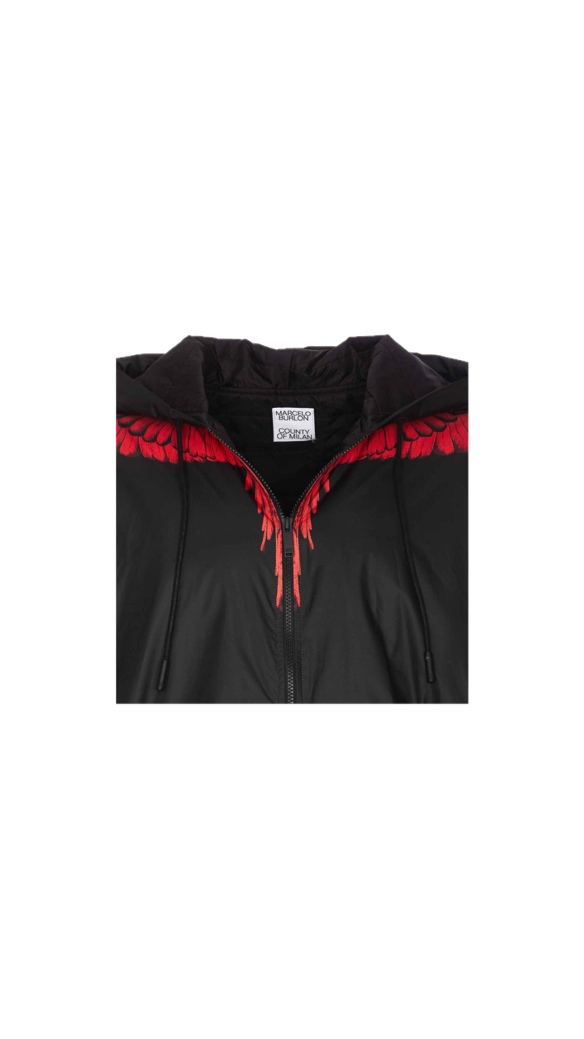 MARCELO BURLON WING JACKET BLACK / RED