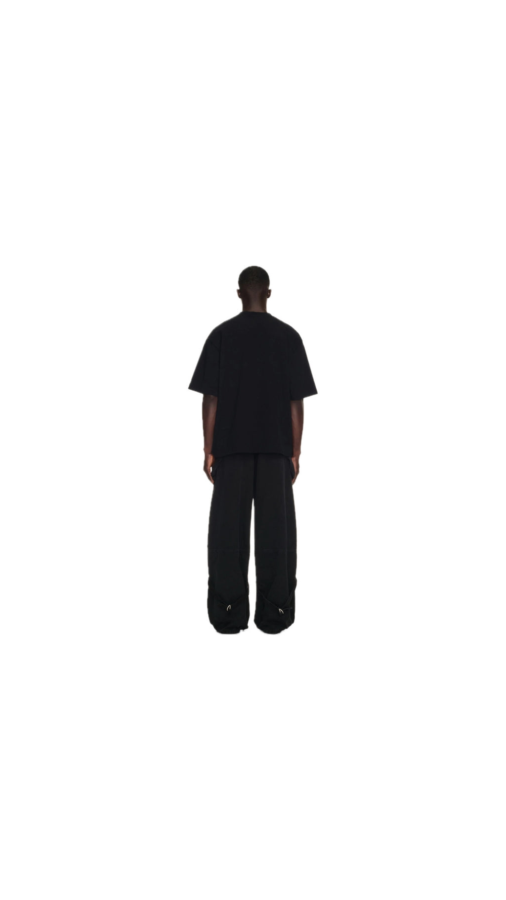 OFF-WHITE GARMENT DYED CARPENTER BAGGY JEANS