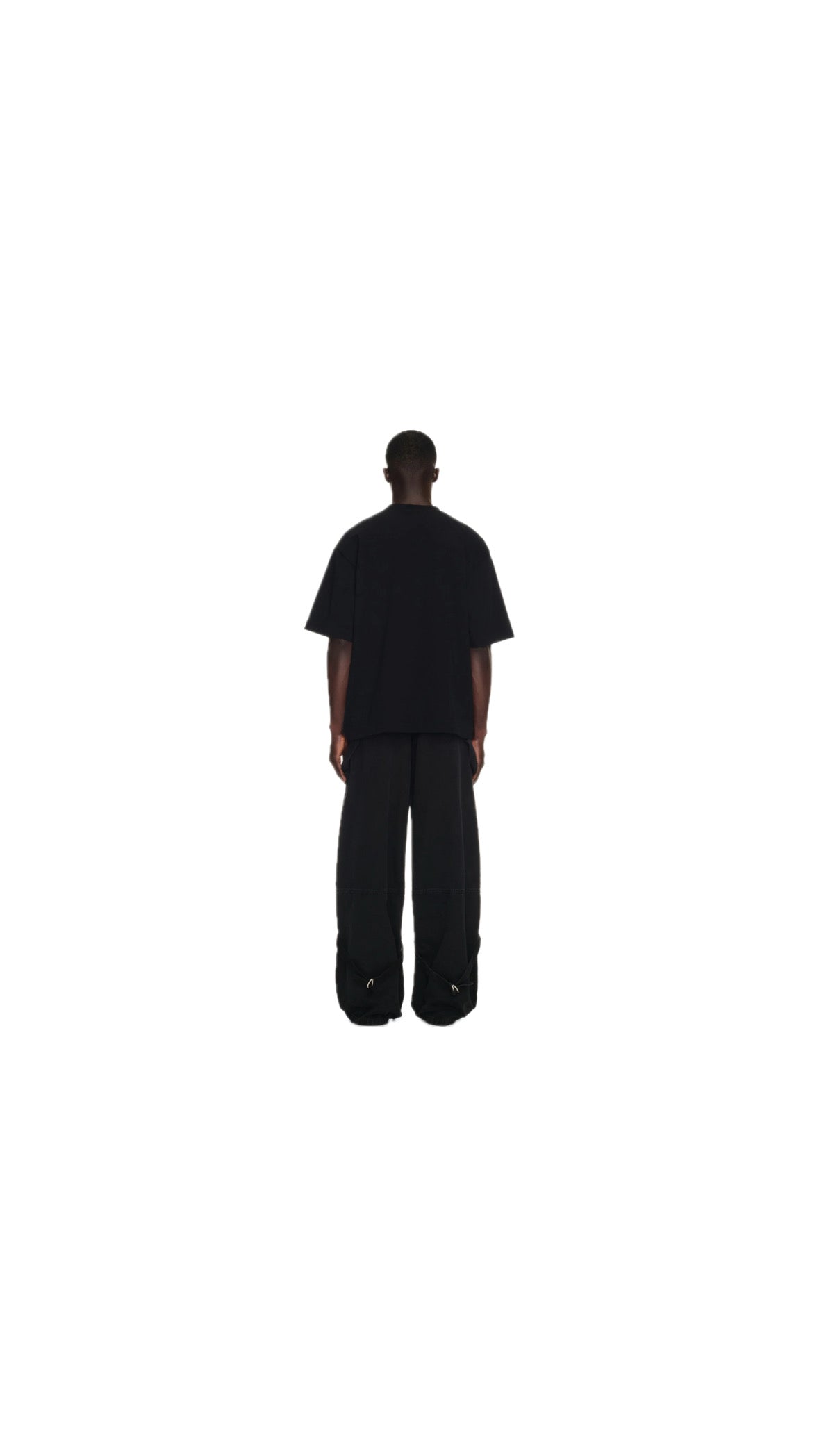 OFF-WHITE GARMENT DYED CARPENTER BAGGY JEANS