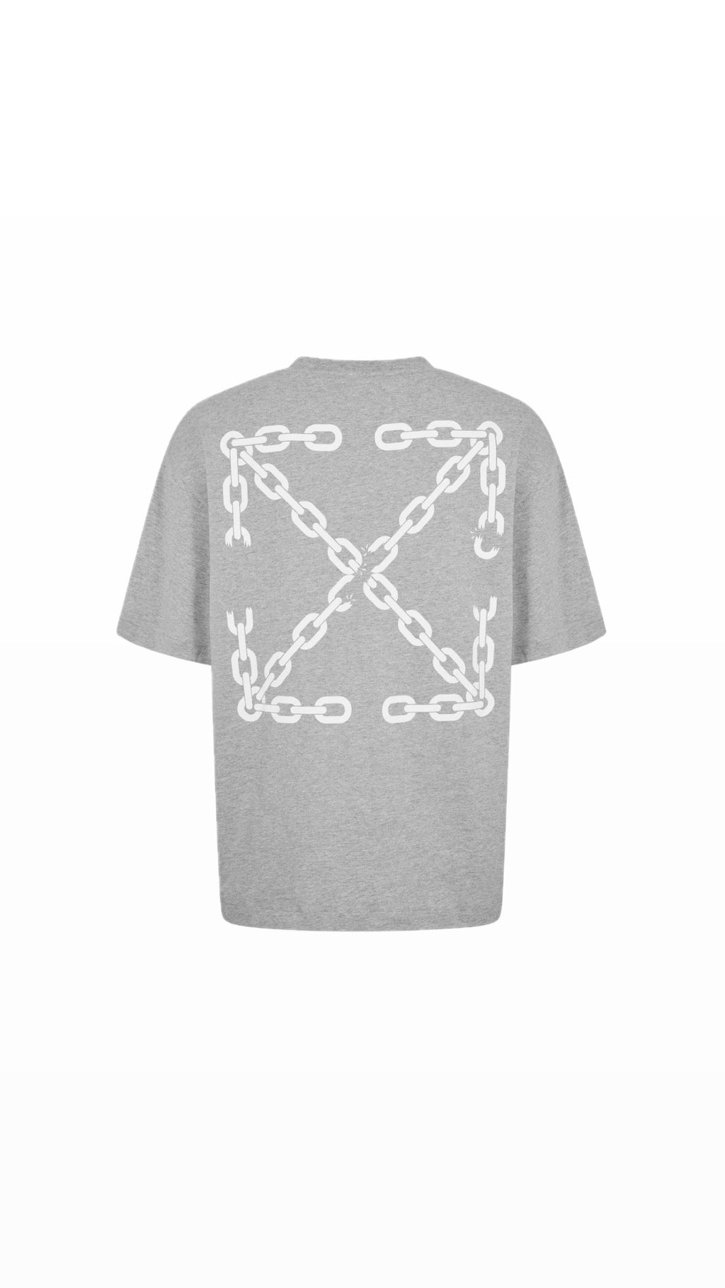 OFF-WHITE CHAIN ARROW GREY T-SHIRT