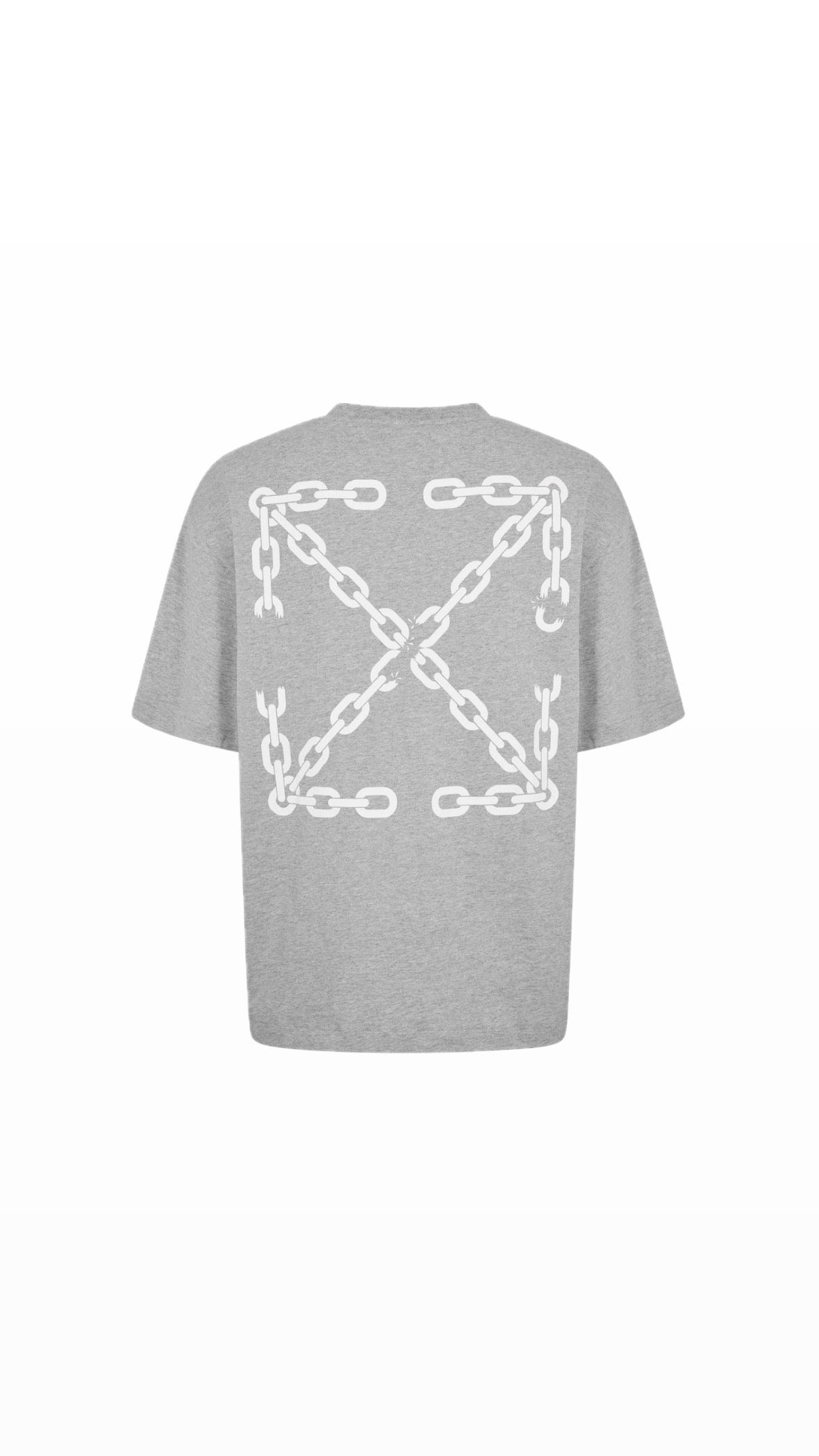 OFF-WHITE CHAIN ARROW GREY T-SHIRT