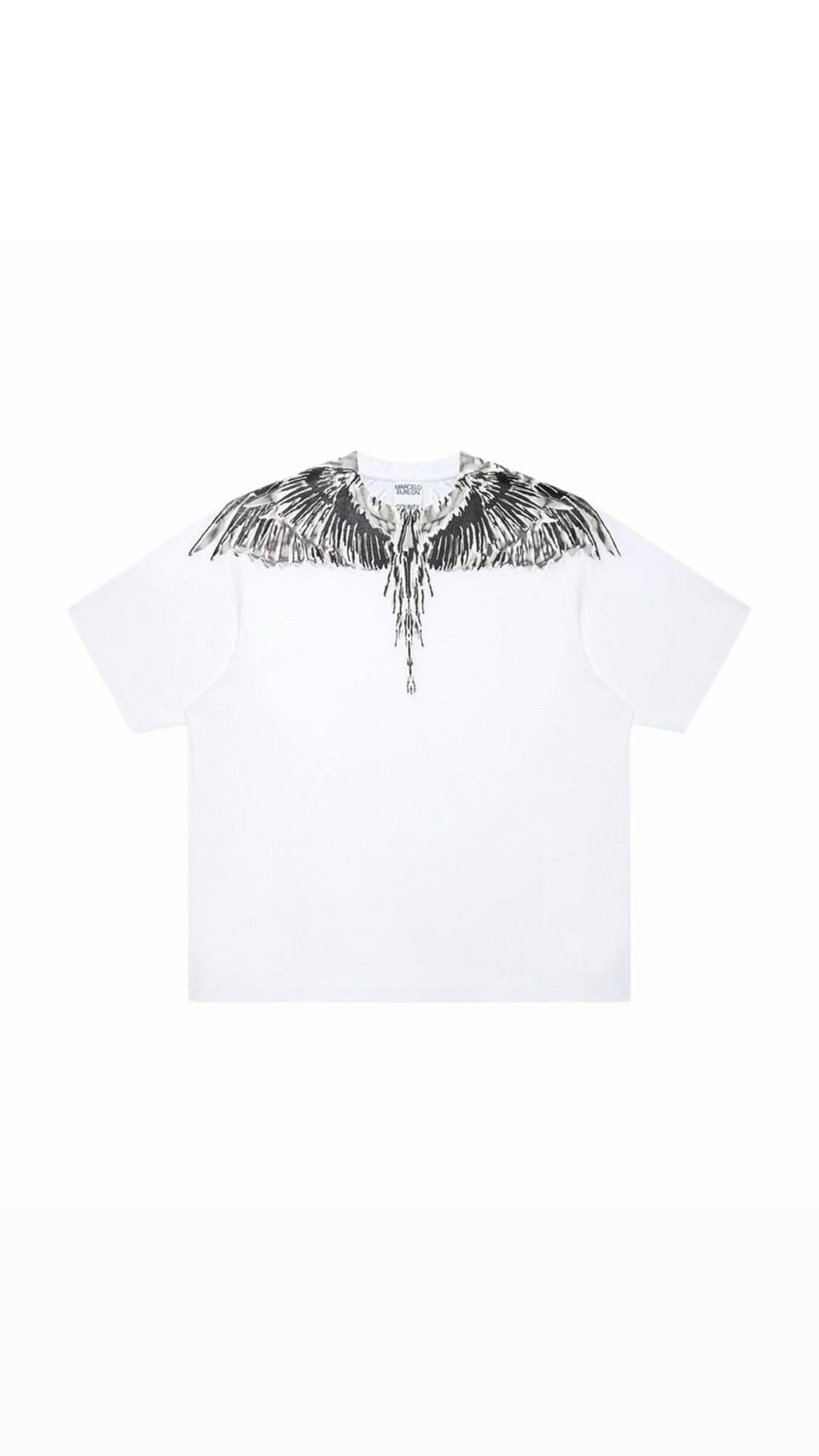 MARCELO BURLON WING GREY / WHITE T-SHIRT