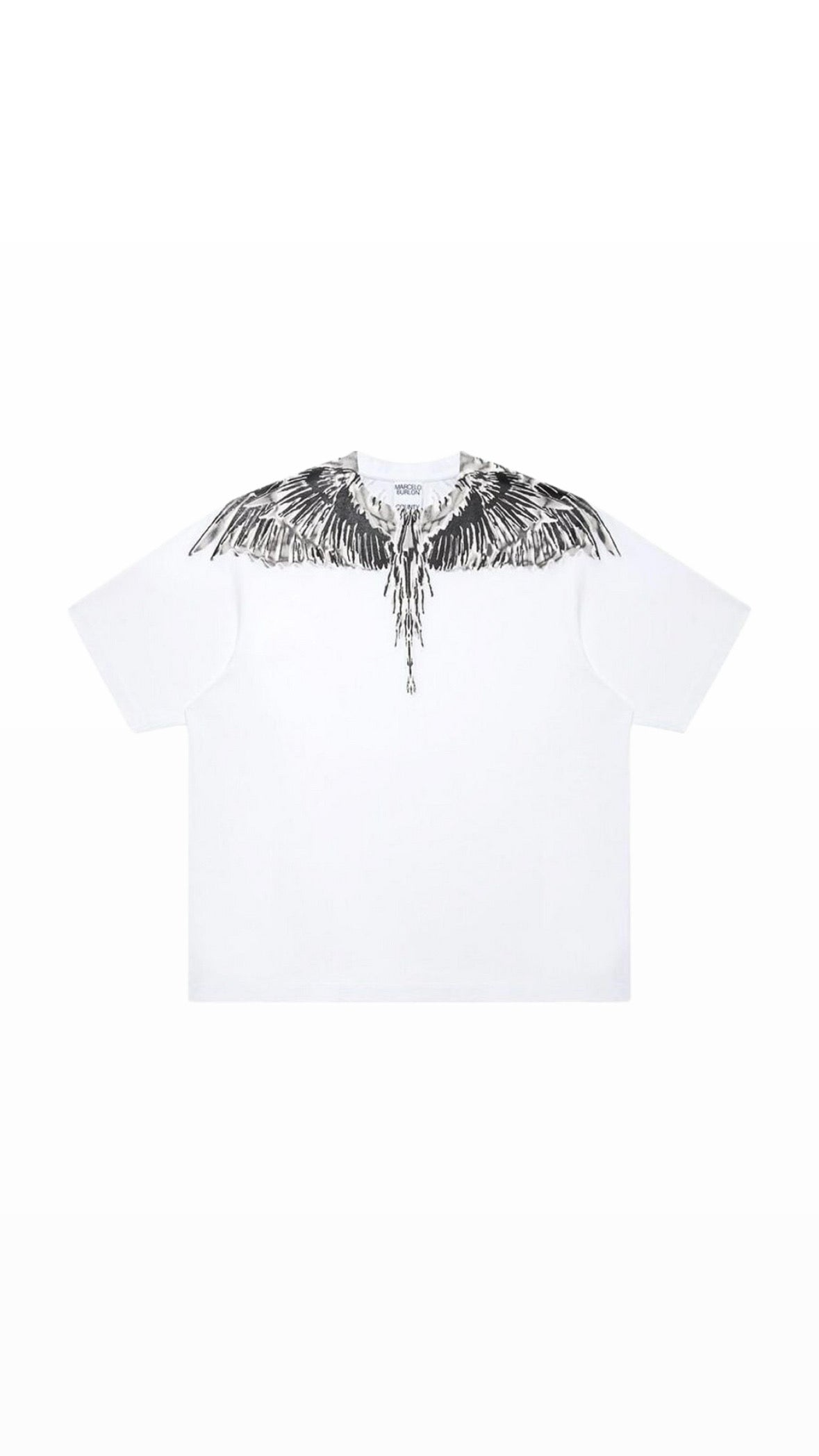 MARCELO BURLON WING GREY / WHITE T-SHIRT